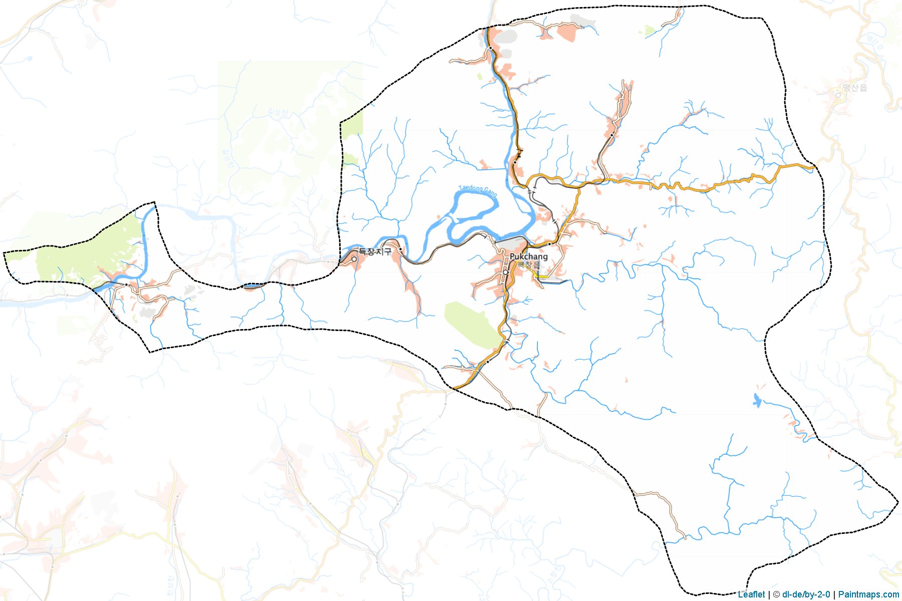 Pukchang (P'yongan-namdo) Map Cropping Samples-1