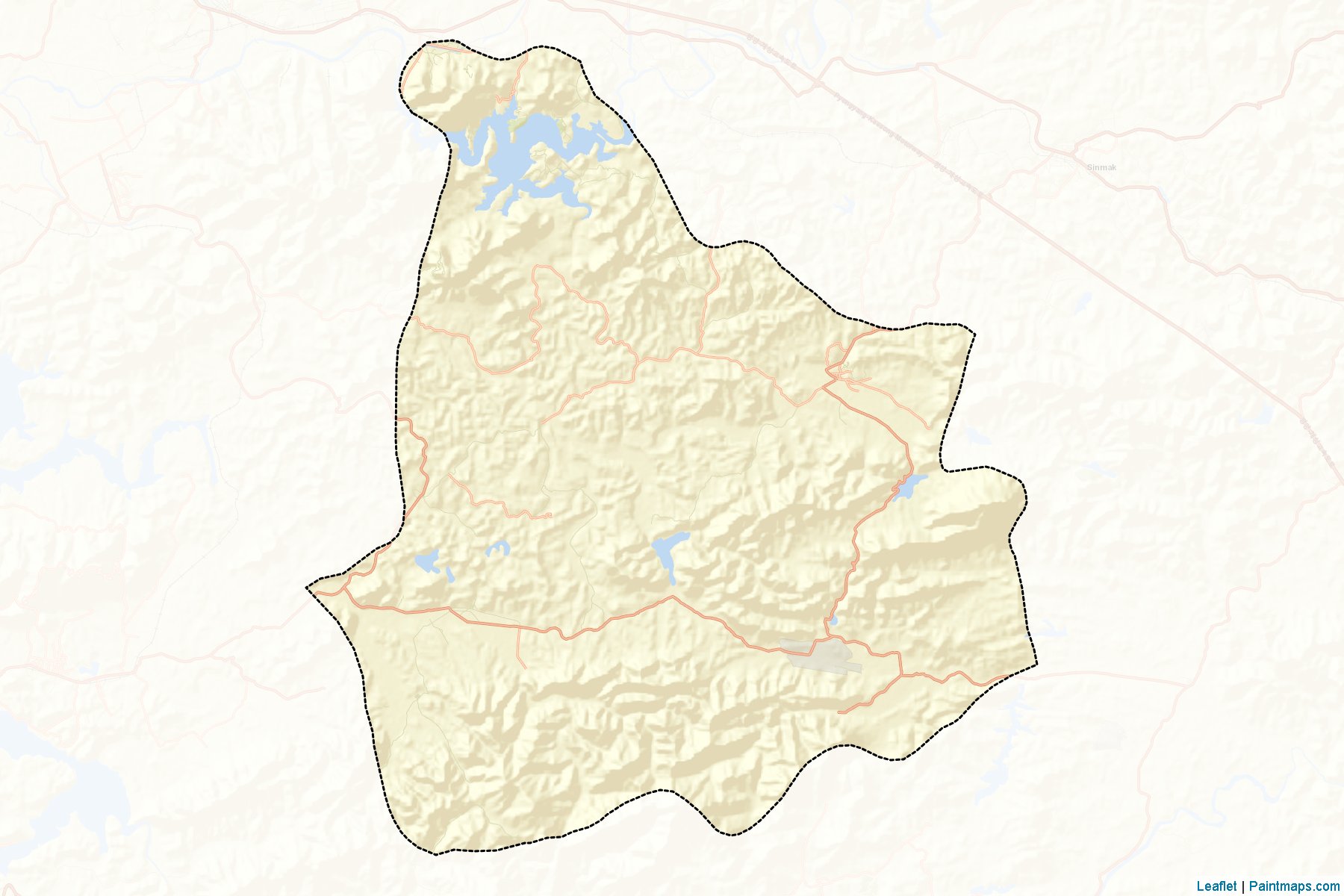 Muestras de recorte de mapas Rinsan (Hwanghae-bukto)-2