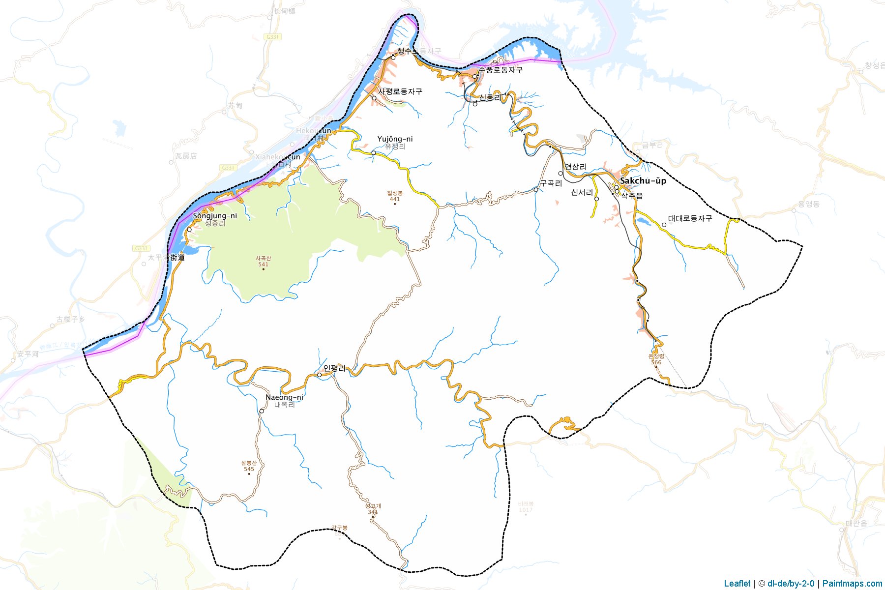 Sakju (P'yongan-bukto) Map Cropping Samples-1