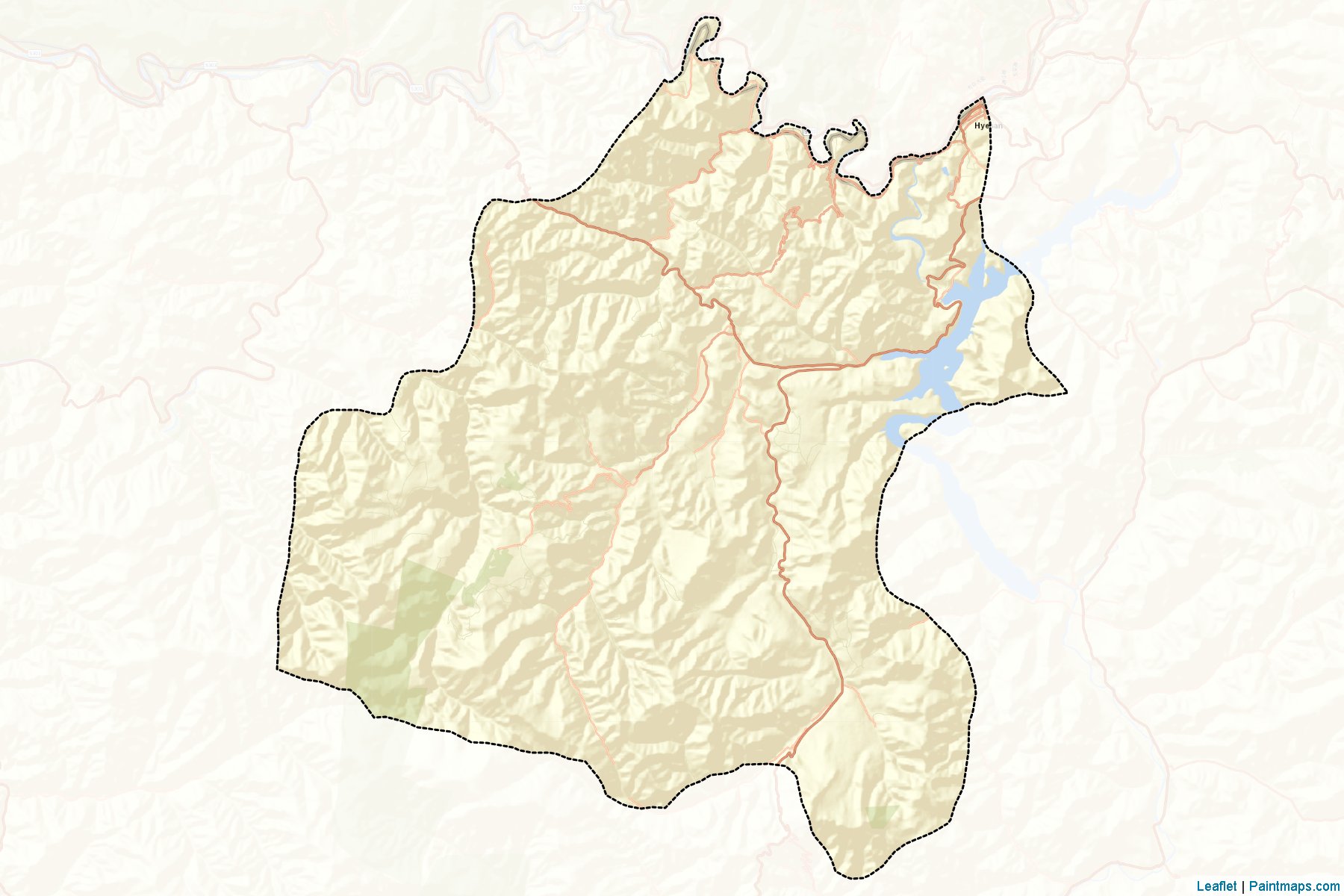 Muestras de recorte de mapas Samsu (Ryanggang)-2