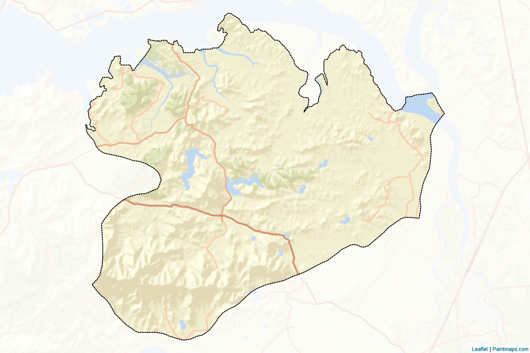 Muestras de recorte de mapas Unchon (Hwanghae-namdo)-2