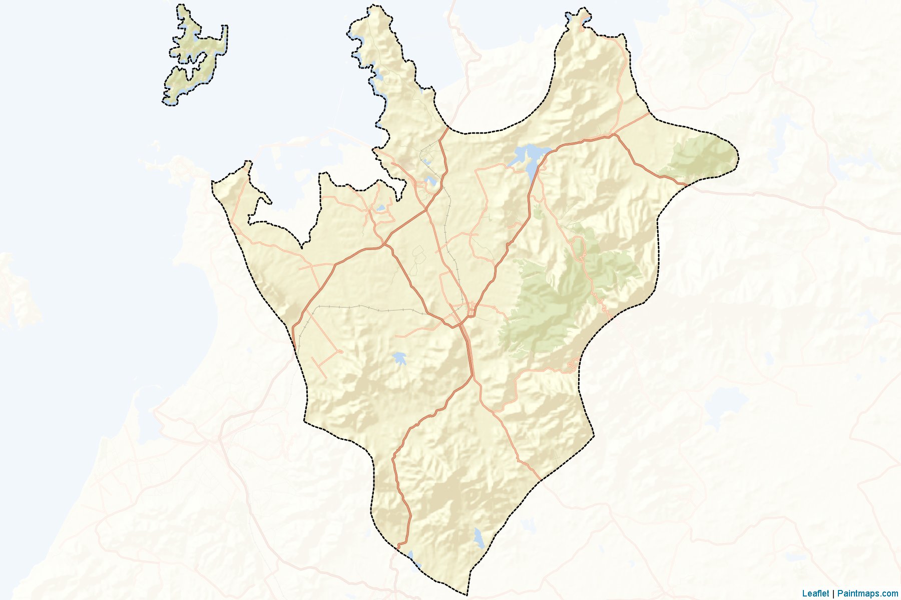 Muestras de recorte de mapas Unryul (Hwanghae-namdo)-2