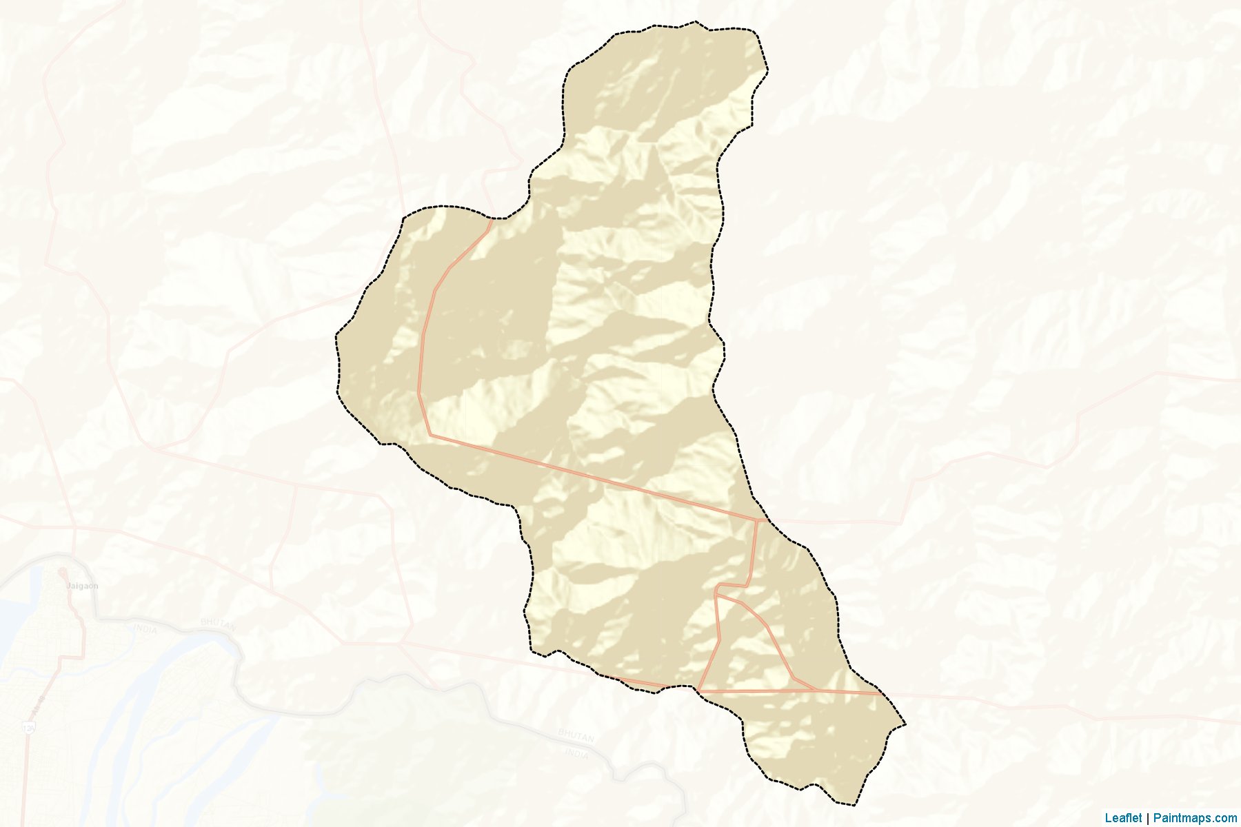 Muestras de recorte de mapas Bongo (Chhukha)-2