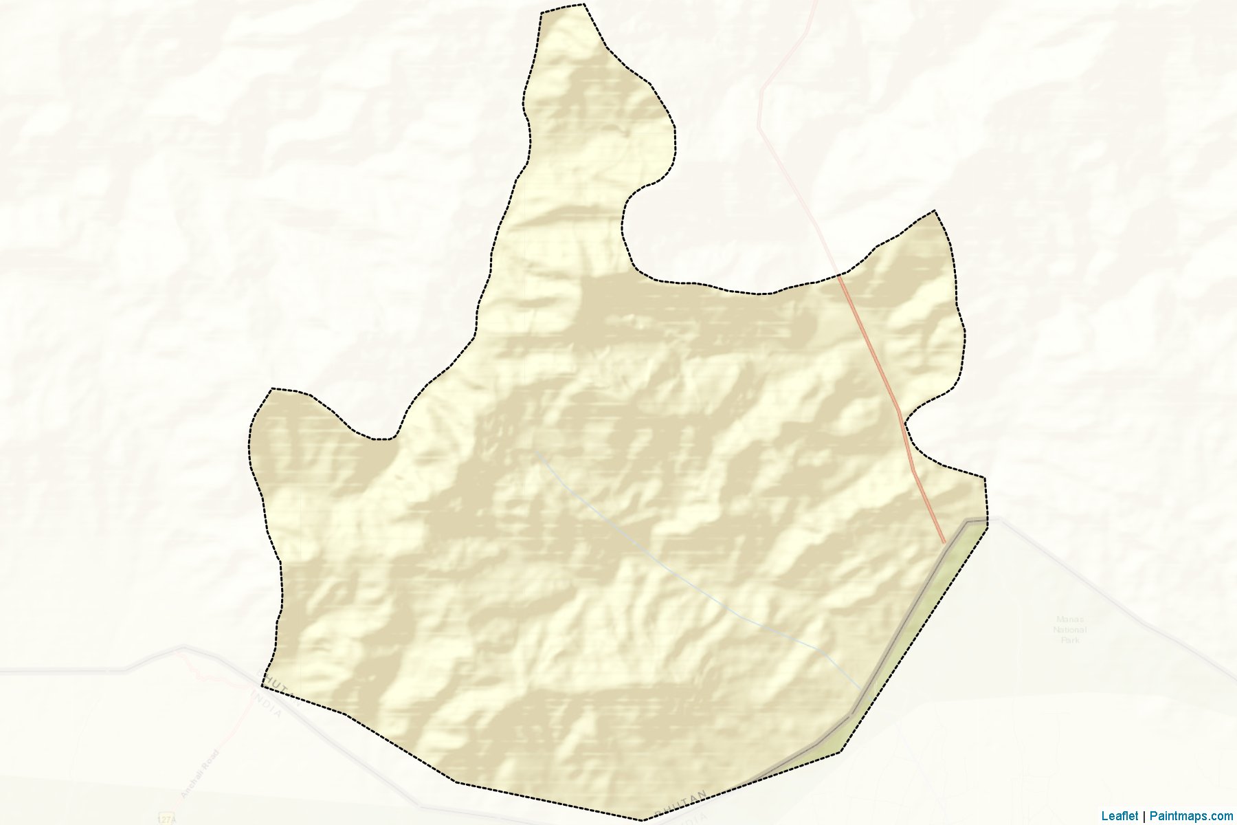 Muestras de recorte de mapas Chokhorling (Pemagatshel)-2