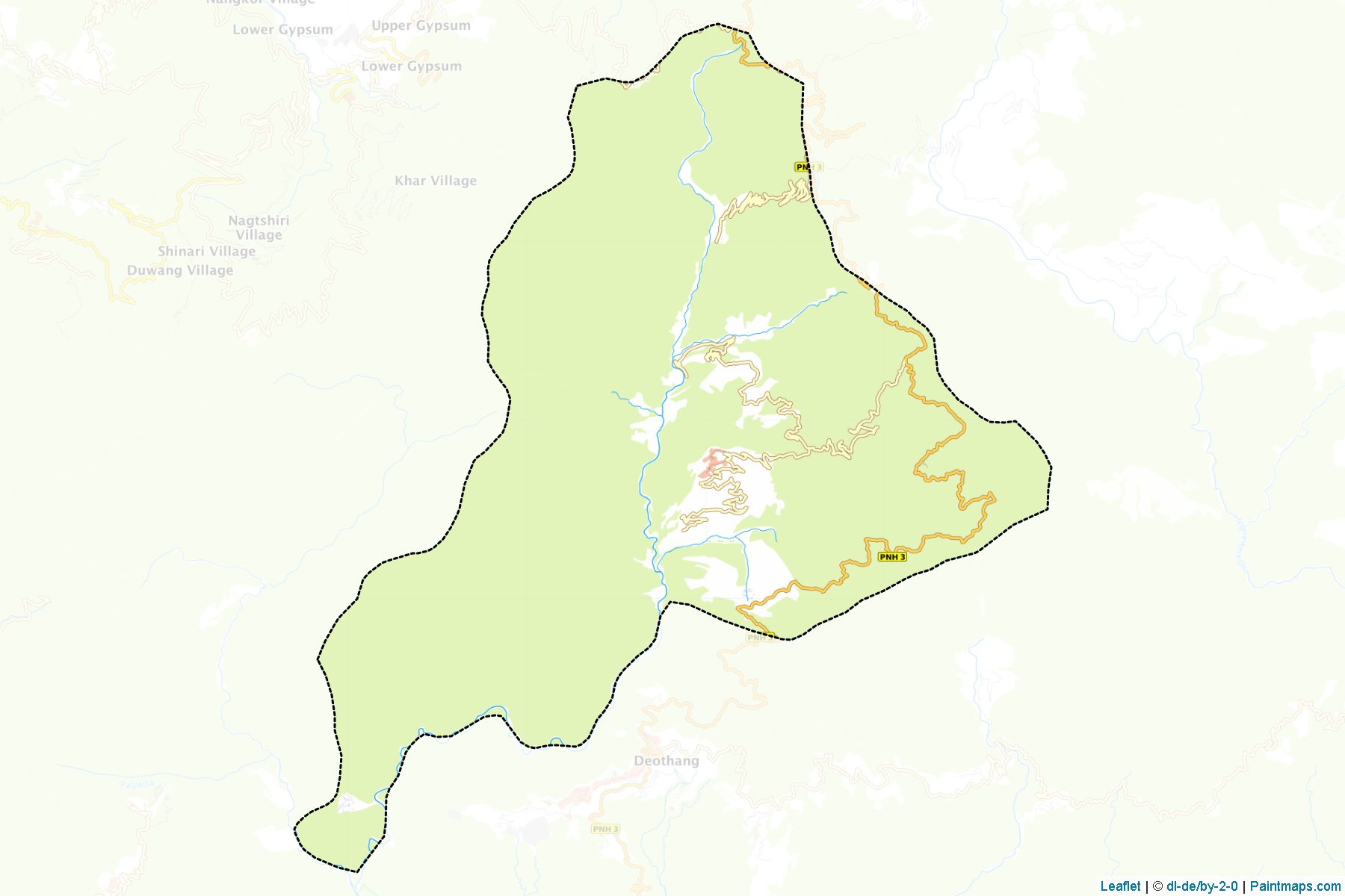 Jangchhubling (Samdrup Jonkh District) Haritası Örnekleri-1