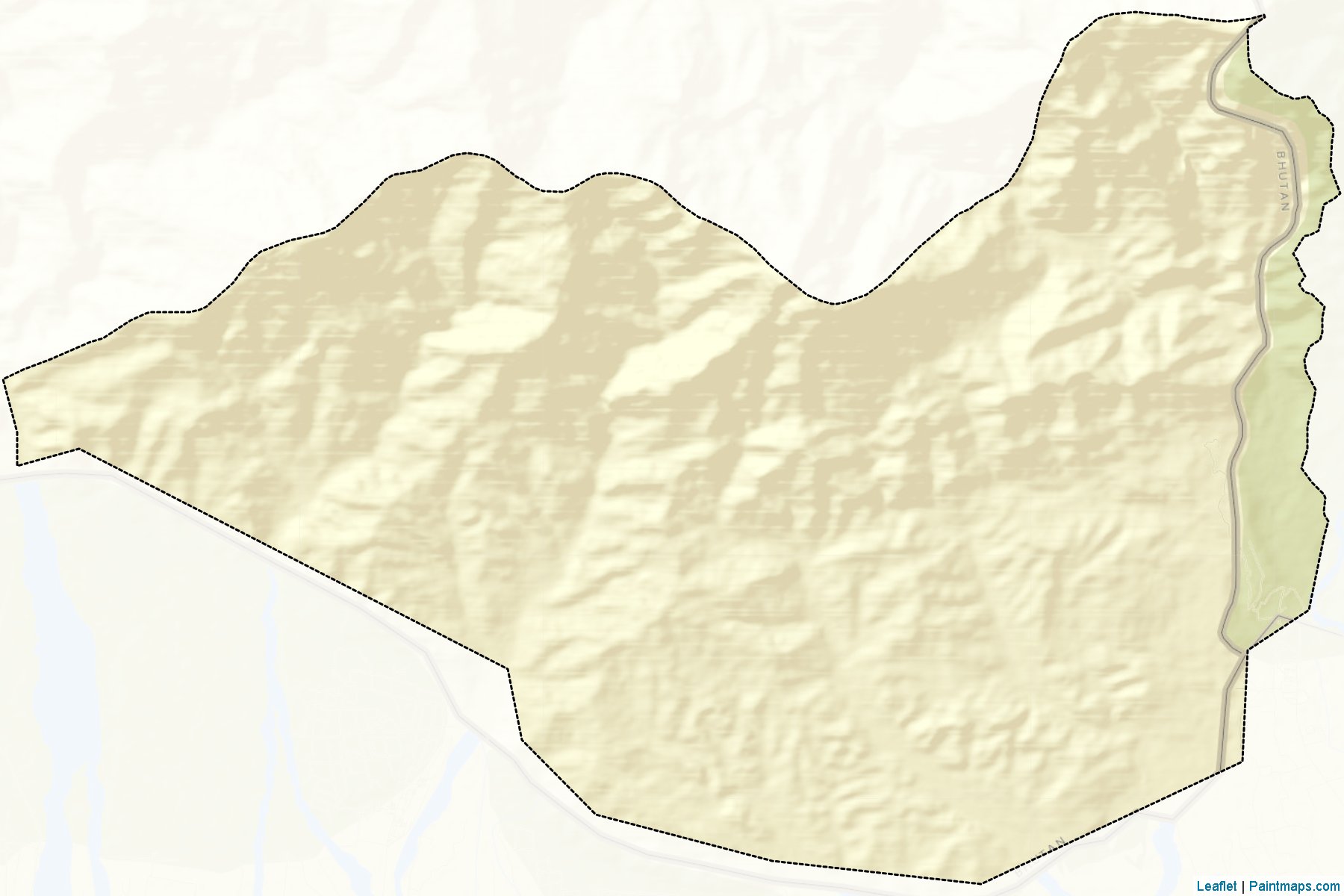 Muestras de recorte de mapas Langchhenphu (Samdrup Jongkhar)-2