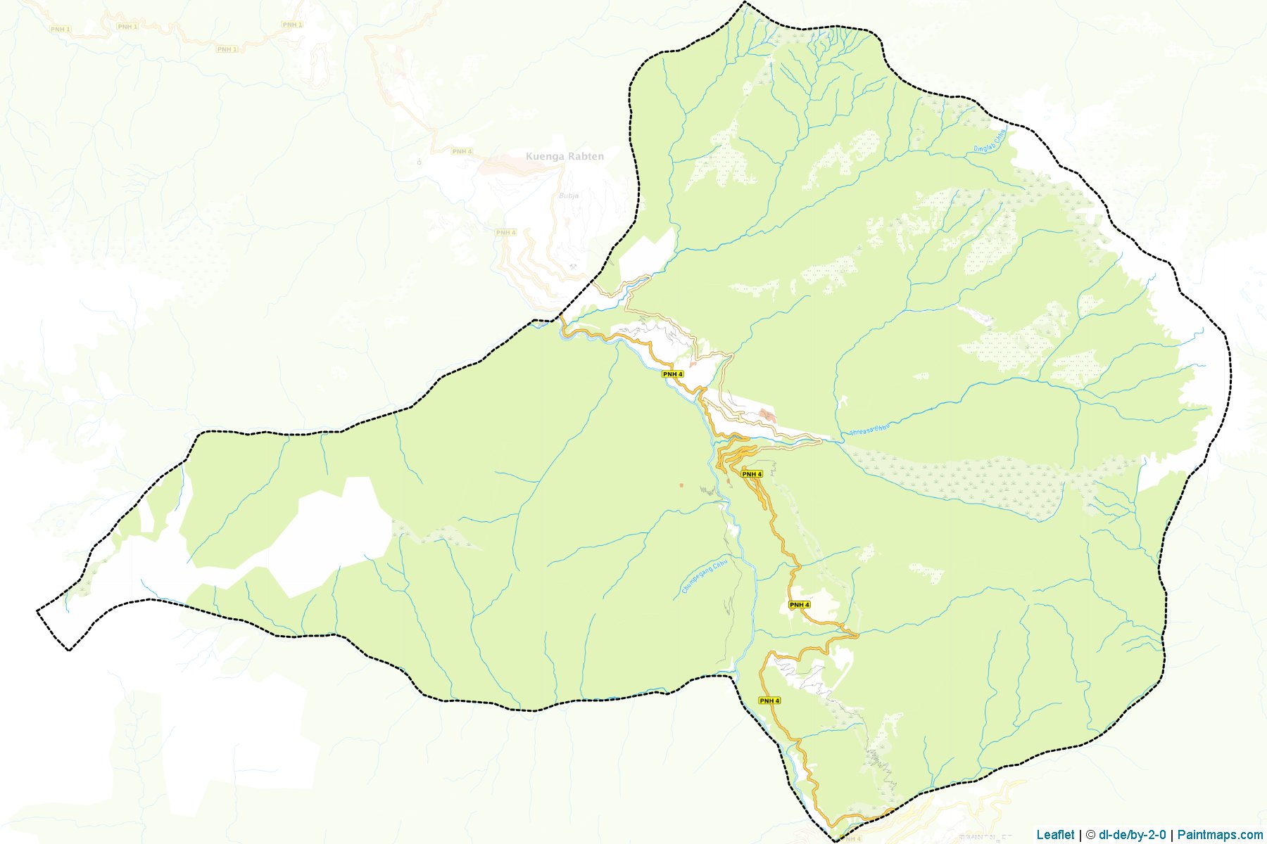 Langthil (Trongsa District) Haritası Örnekleri-1