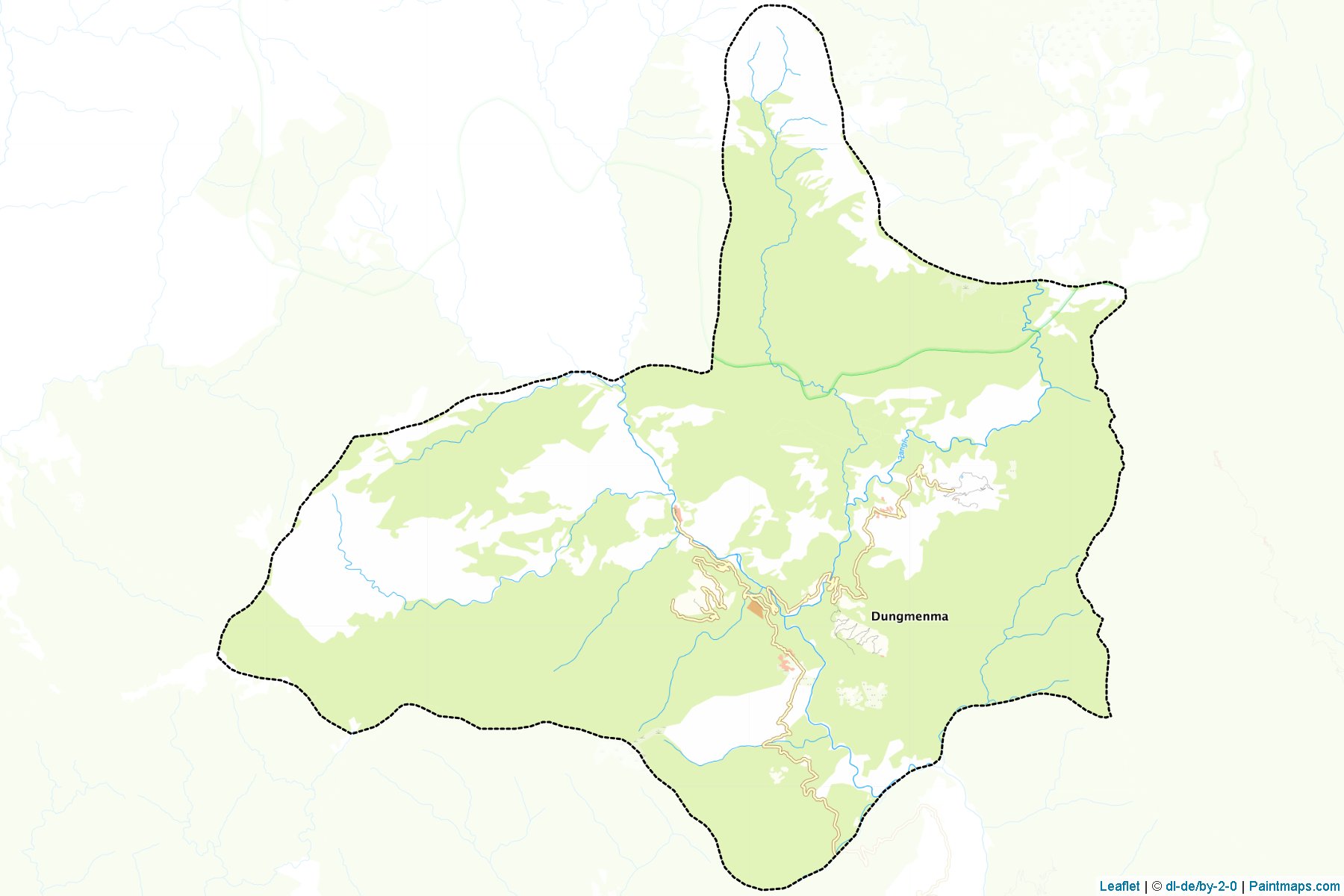 Muestras de recorte de mapas Lauri (Samdrup Jongkhar)-1