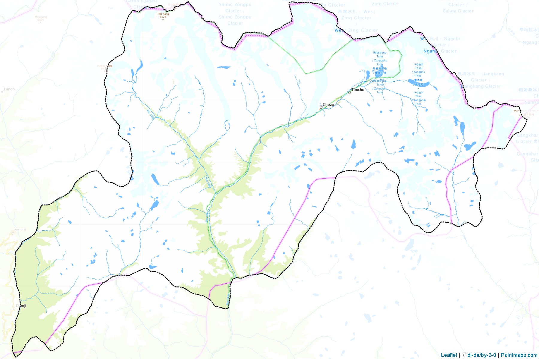 Lunana (Gasa) Map Cropping Samples-1