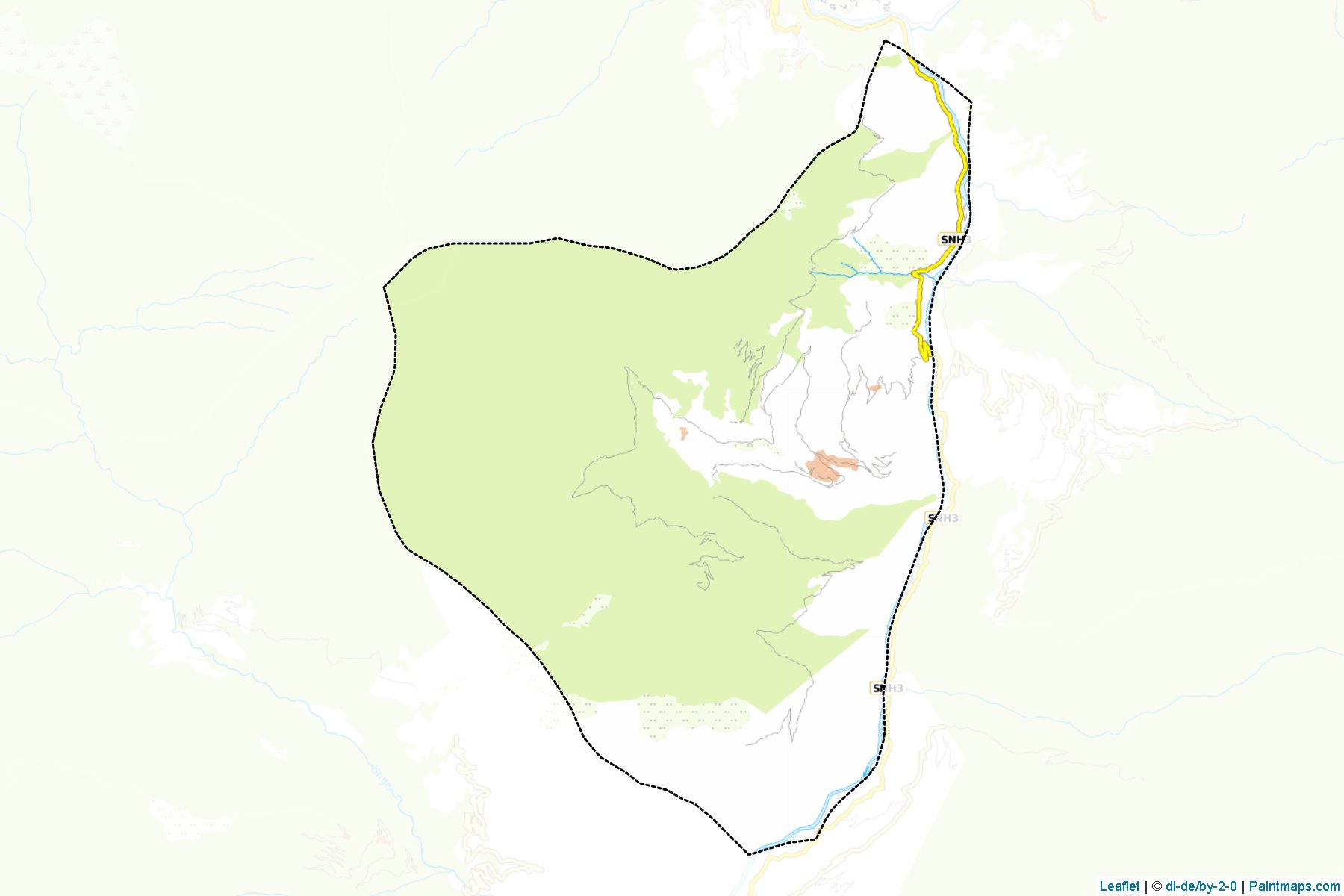 Muestras de recorte de mapas Menbi (Lhuntshi)-1