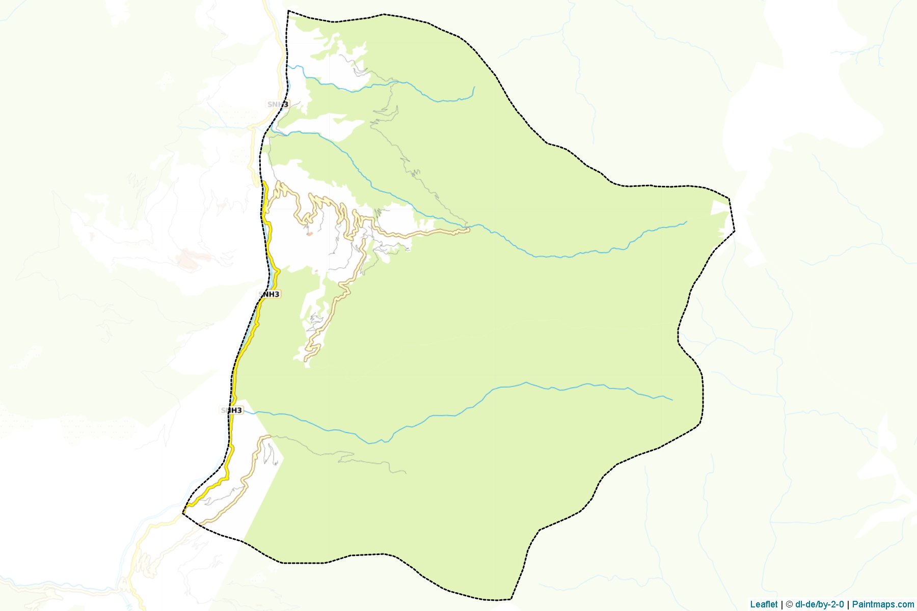 Muestras de recorte de mapas Minjay (Lhuntshi)-1