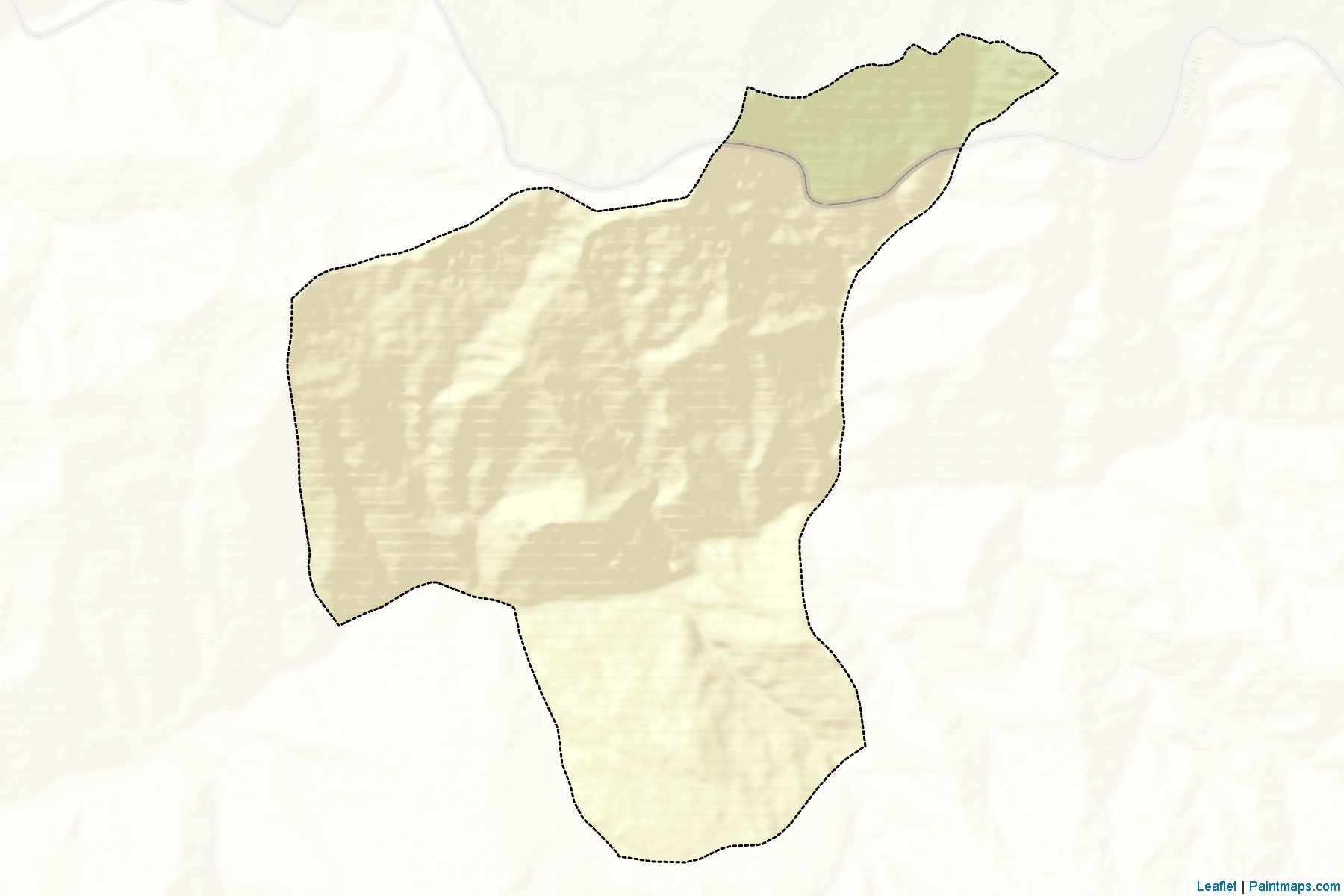 Muestras de recorte de mapas Phongme (Tashigang)-2