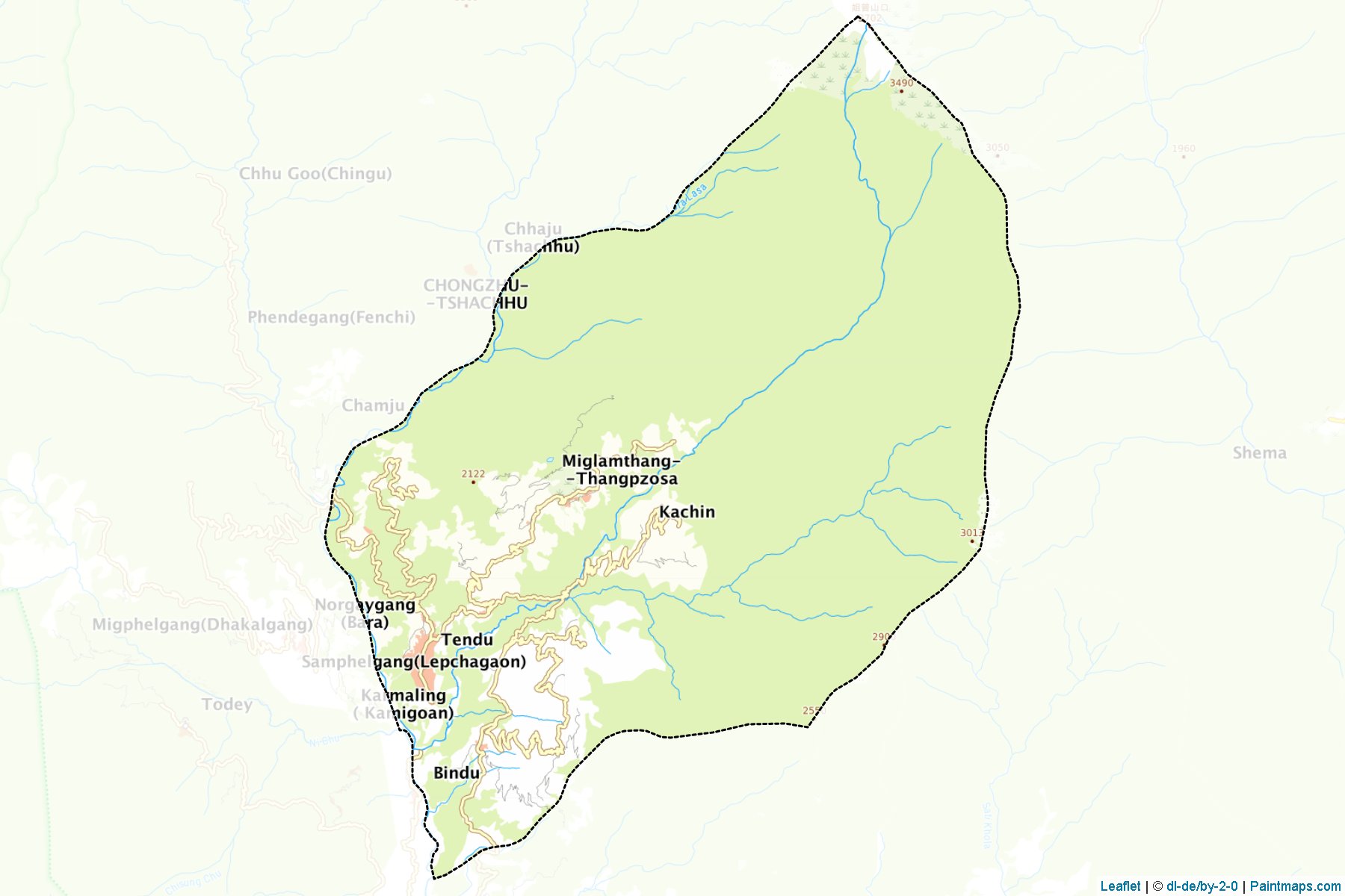 Muestras de recorte de mapas Tendu (Samchi)-1