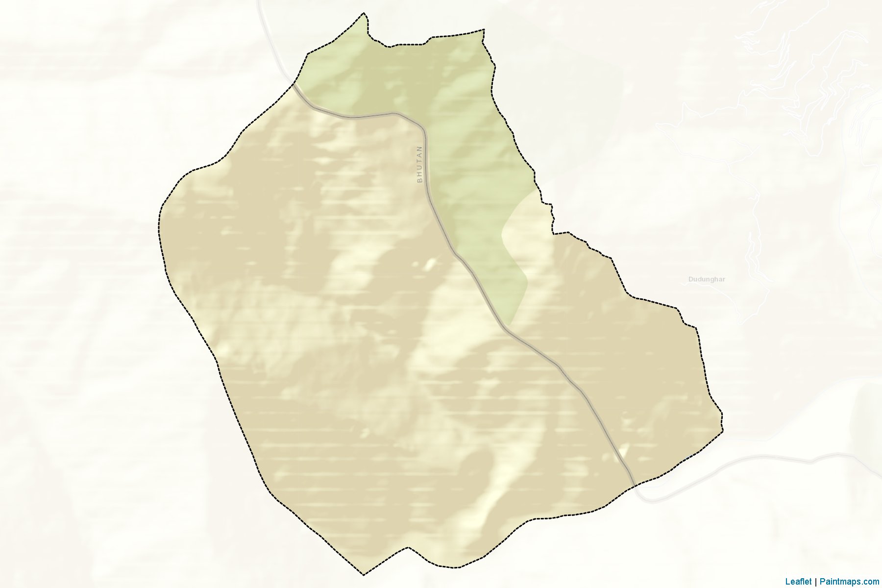 Muestras de recorte de mapas Toetsho (Tashi Yangtse)-2