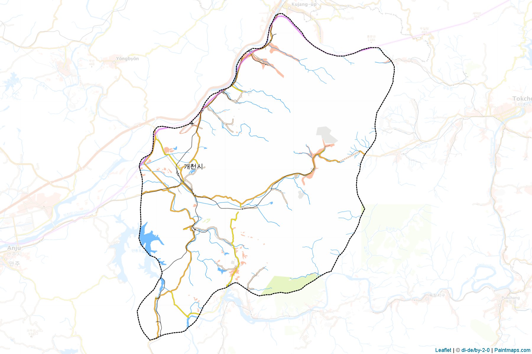 Kaechon (P'yongan-namdo) Map Cropping Samples-1