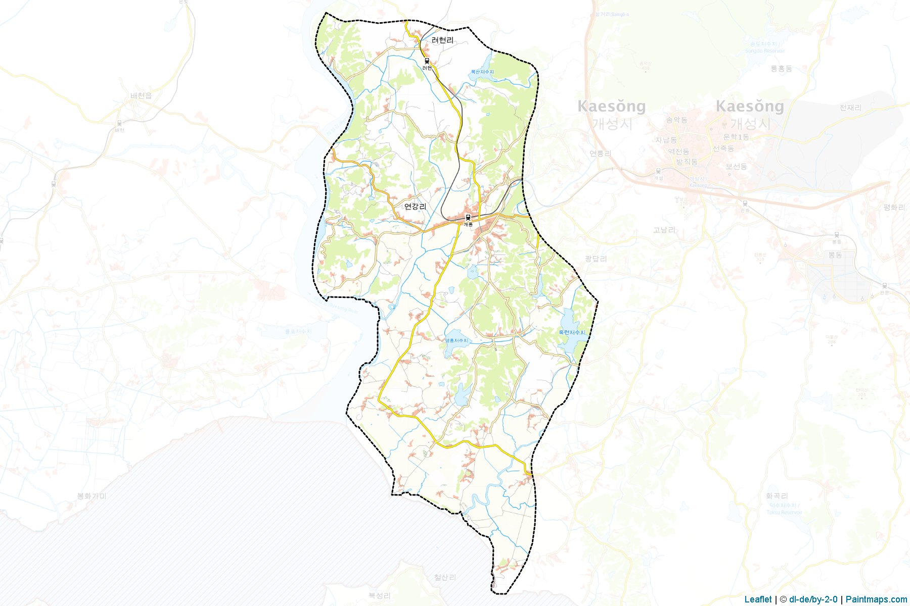 Kaepung (Hwanghae-bukto) Map Cropping Samples-1