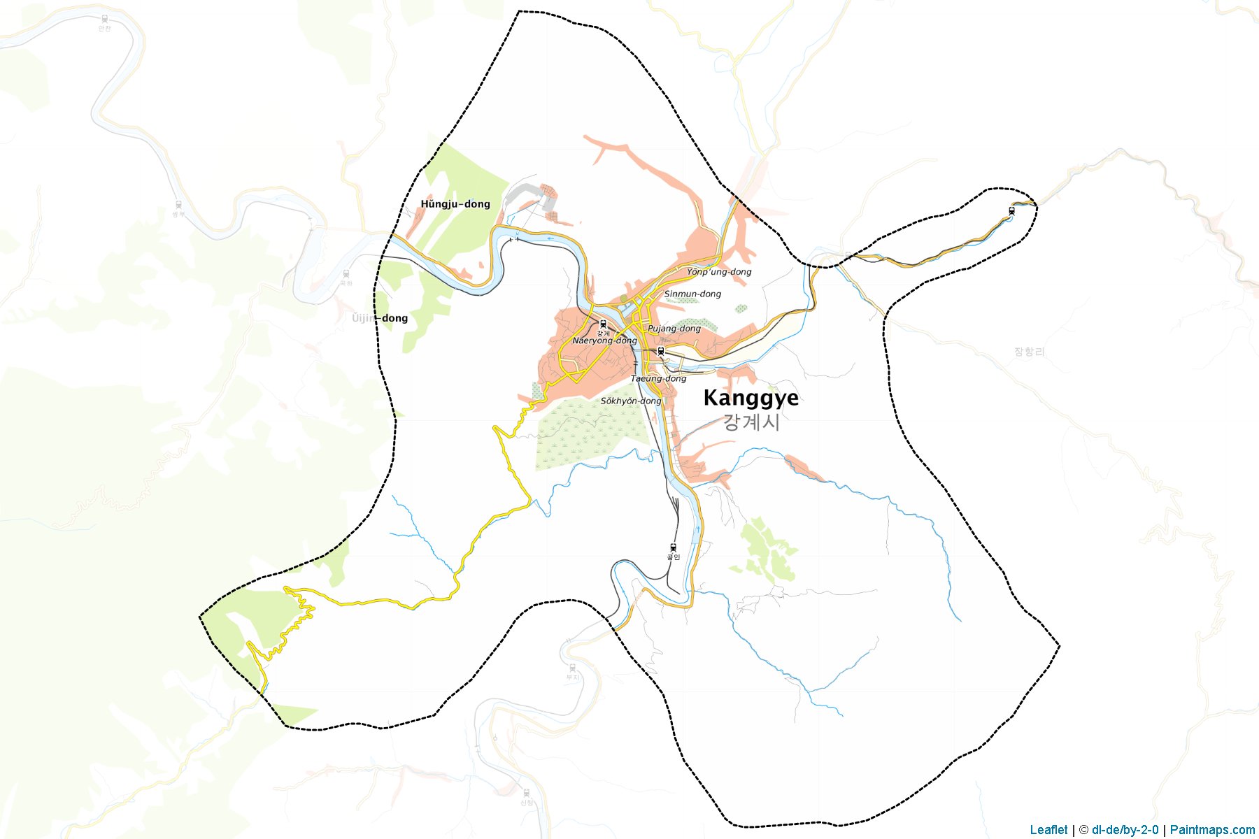 Kanggye (Chagang-do) Map Cropping Samples-1