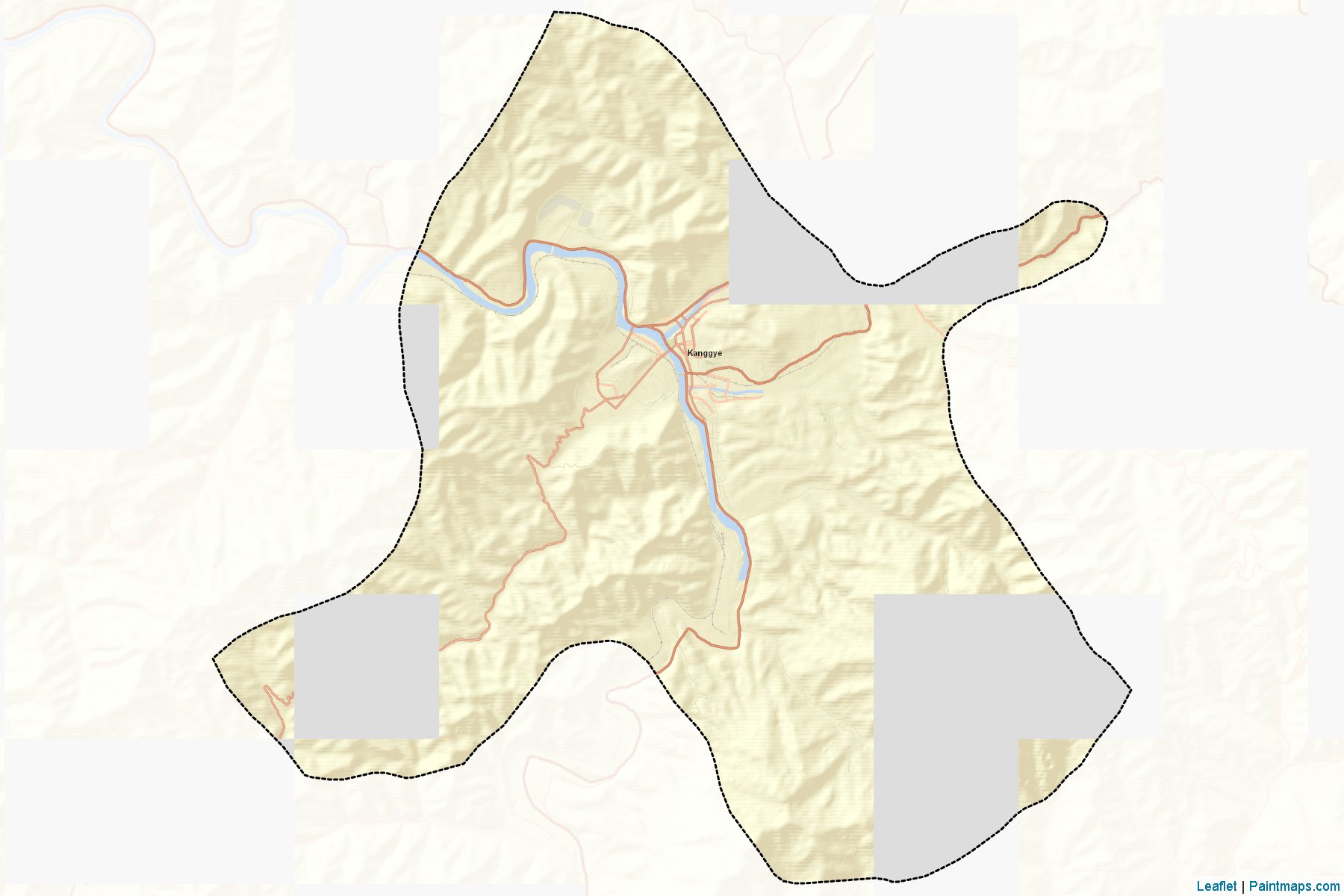 Kanggye (Chagang-do) Map Cropping Samples-2