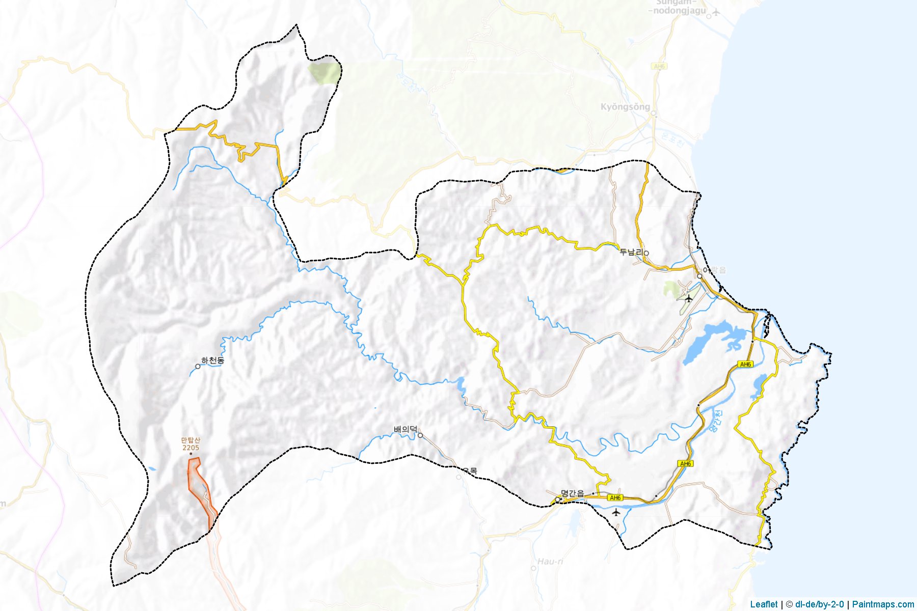 Orang (Hamgyong-bukto) Map Cropping Samples-1