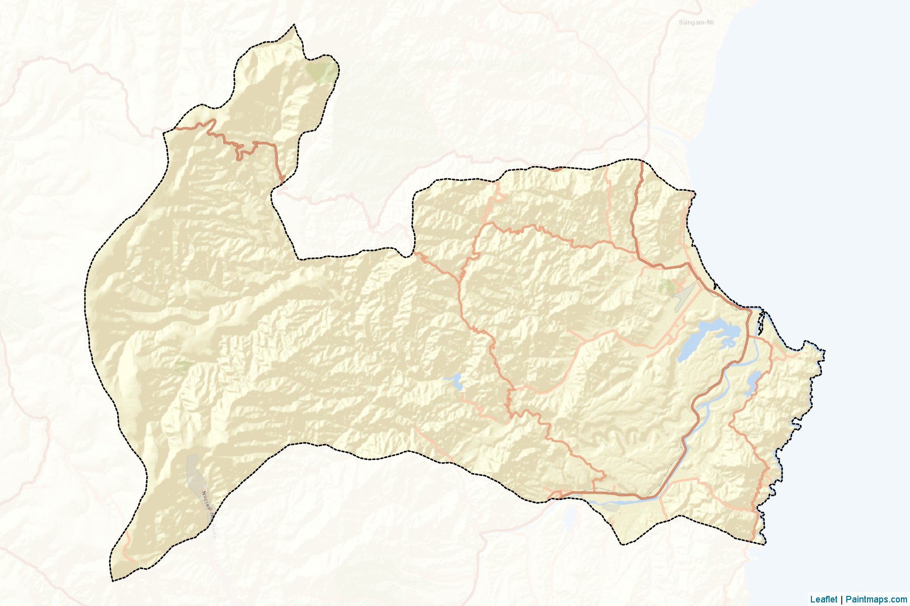 Muestras de recorte de mapas Orang (Hamgyŏng-bukto)-2