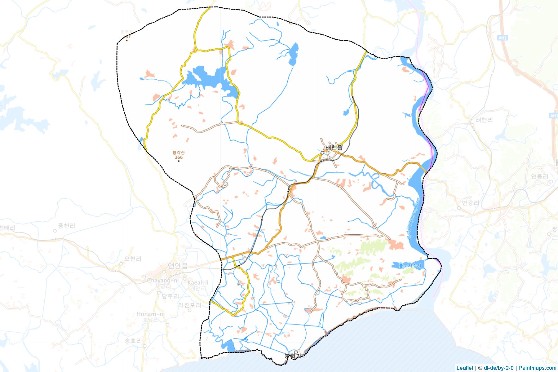 Paechon (Hwanghae-namdo) Map Cropping Samples-1