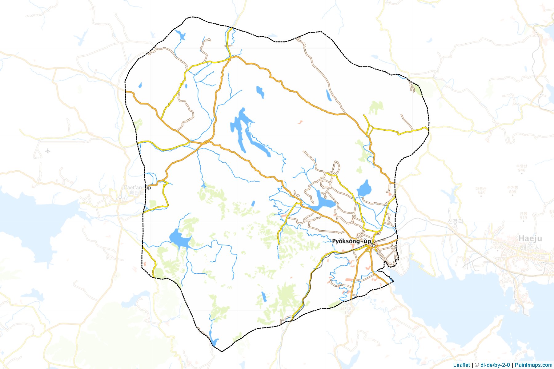 Phyoksong (Hwanghae-namdo) Map Cropping Samples-1