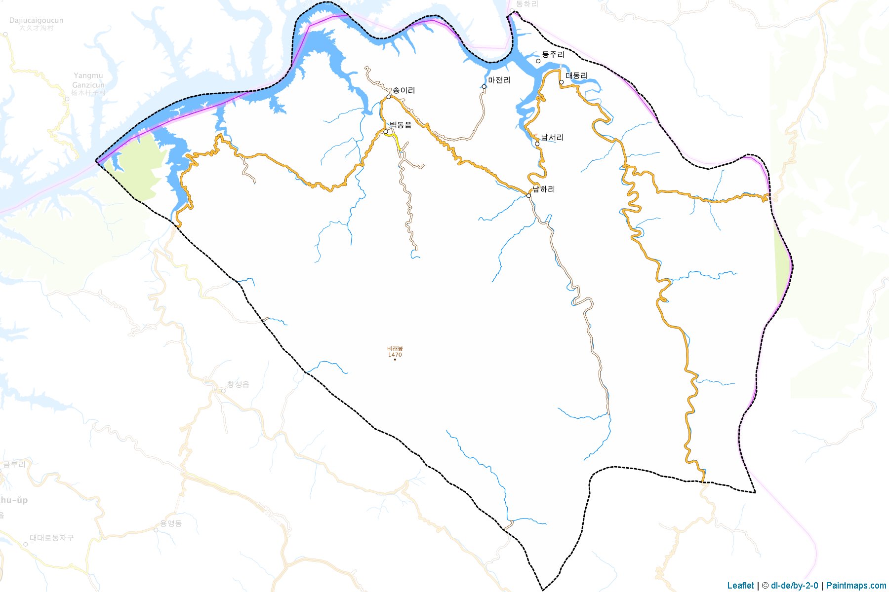 Pyokdong (Kuzey Pyongan) Haritası Örnekleri-1