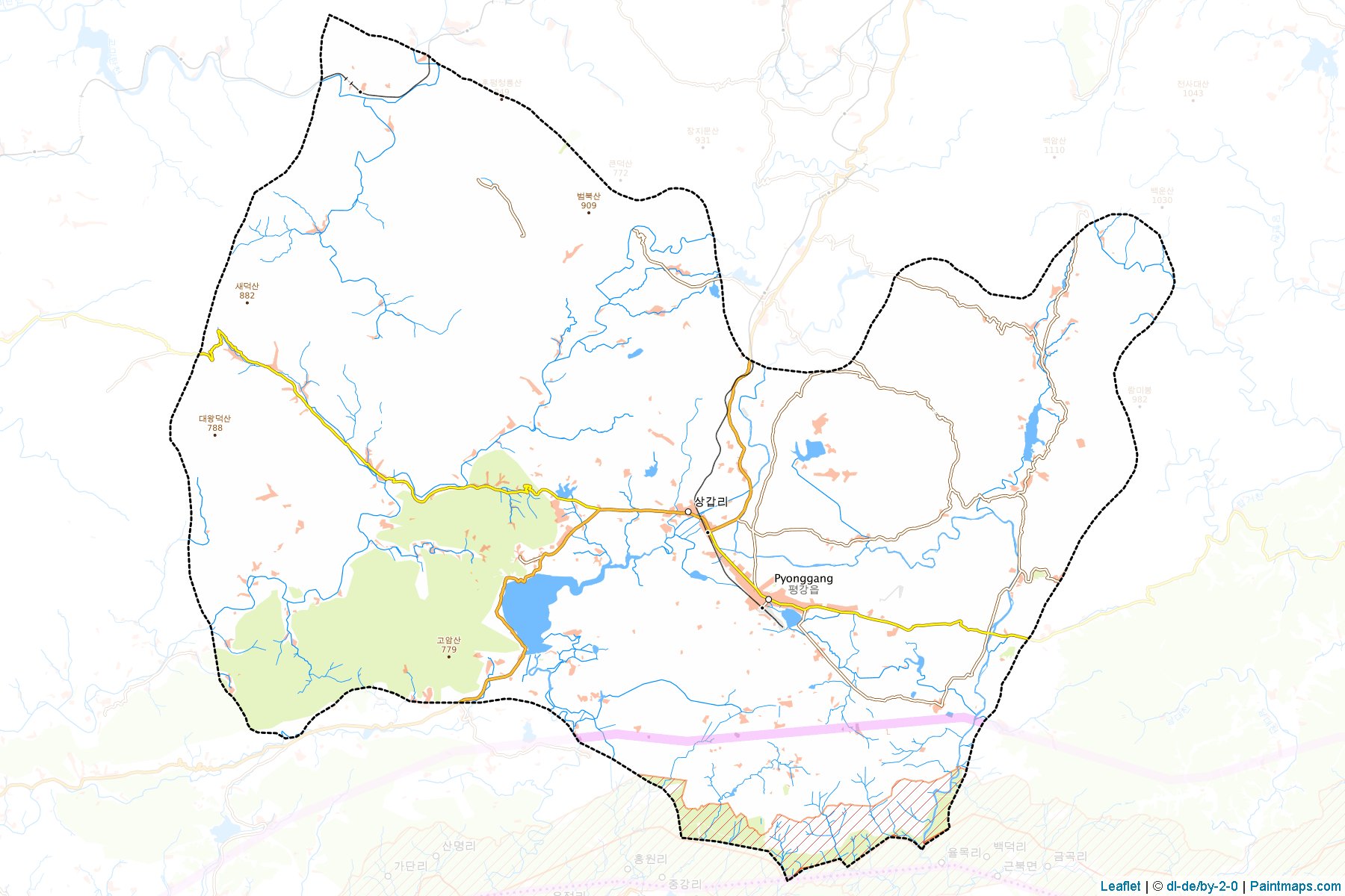 Pyonggang (Kangwon-do) Map Cropping Samples-1