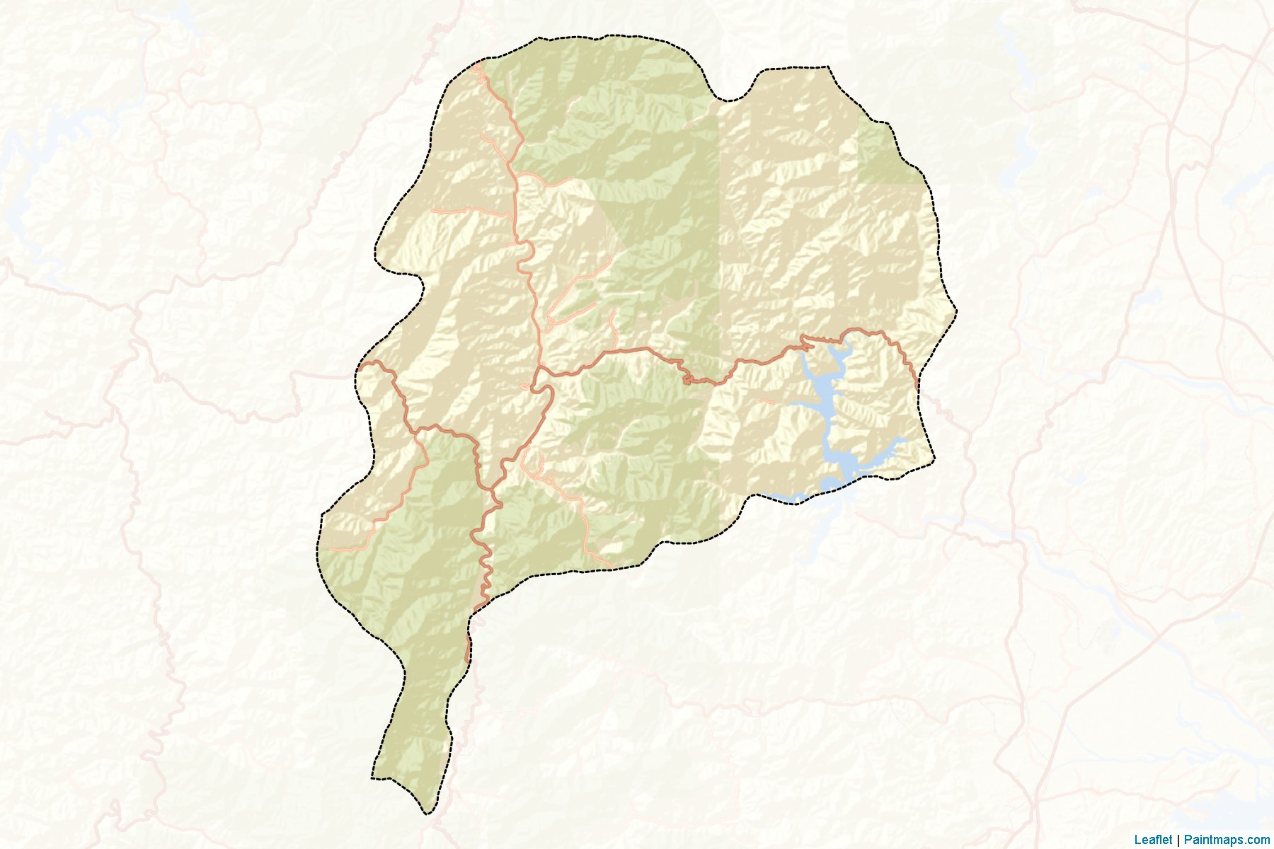 Muestras de recorte de mapas Yodok (Hamgyŏng-namdo)-2