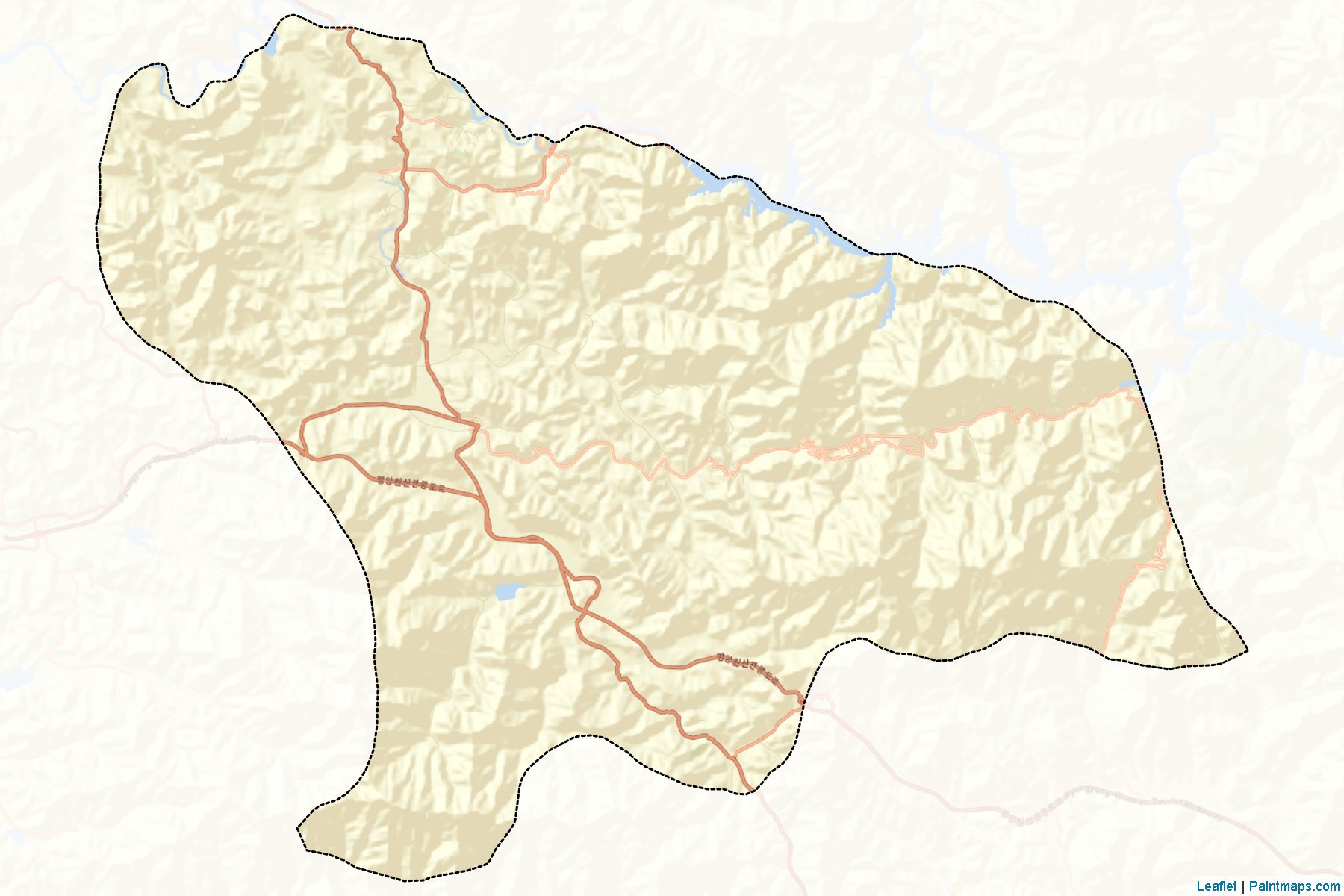 Muestras de recorte de mapas Yonsan (Hwanghae-bukto)-2