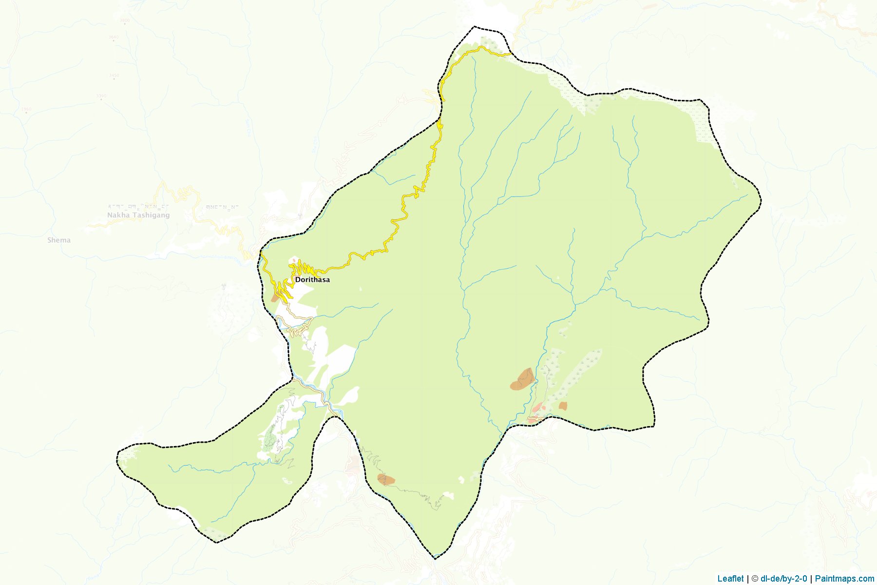 Muestras de recorte de mapas Gakiling (Ha)-1