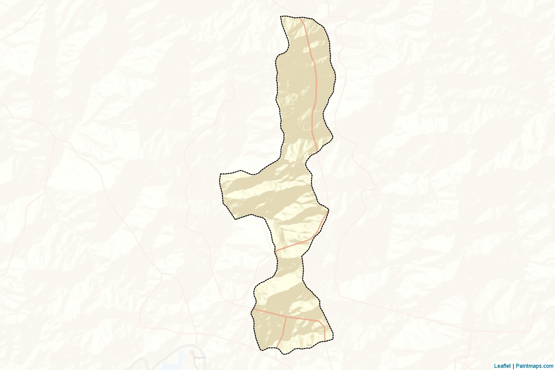 Muestras de recorte de mapas Geling (Chhukha)-2