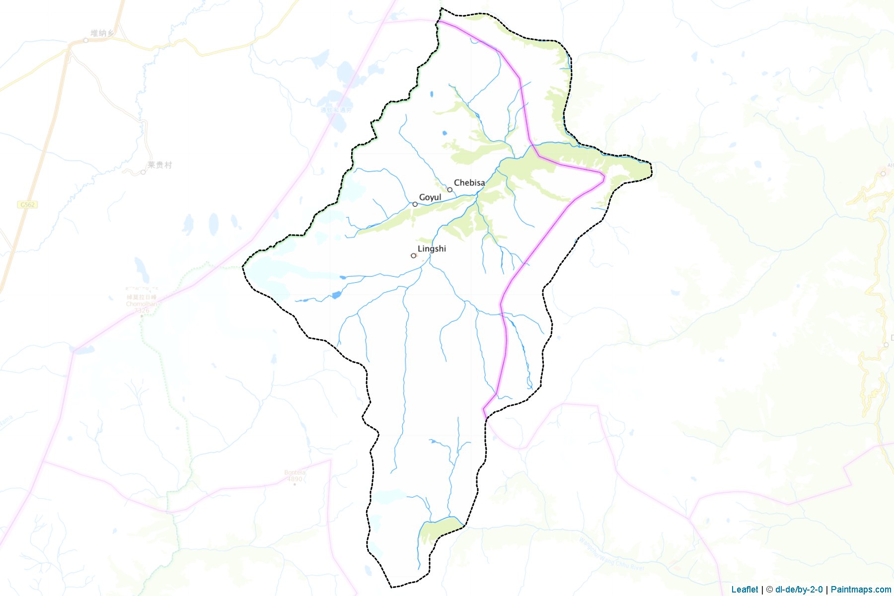 Muestras de recorte de mapas Lingzhi (Thimphu)-1