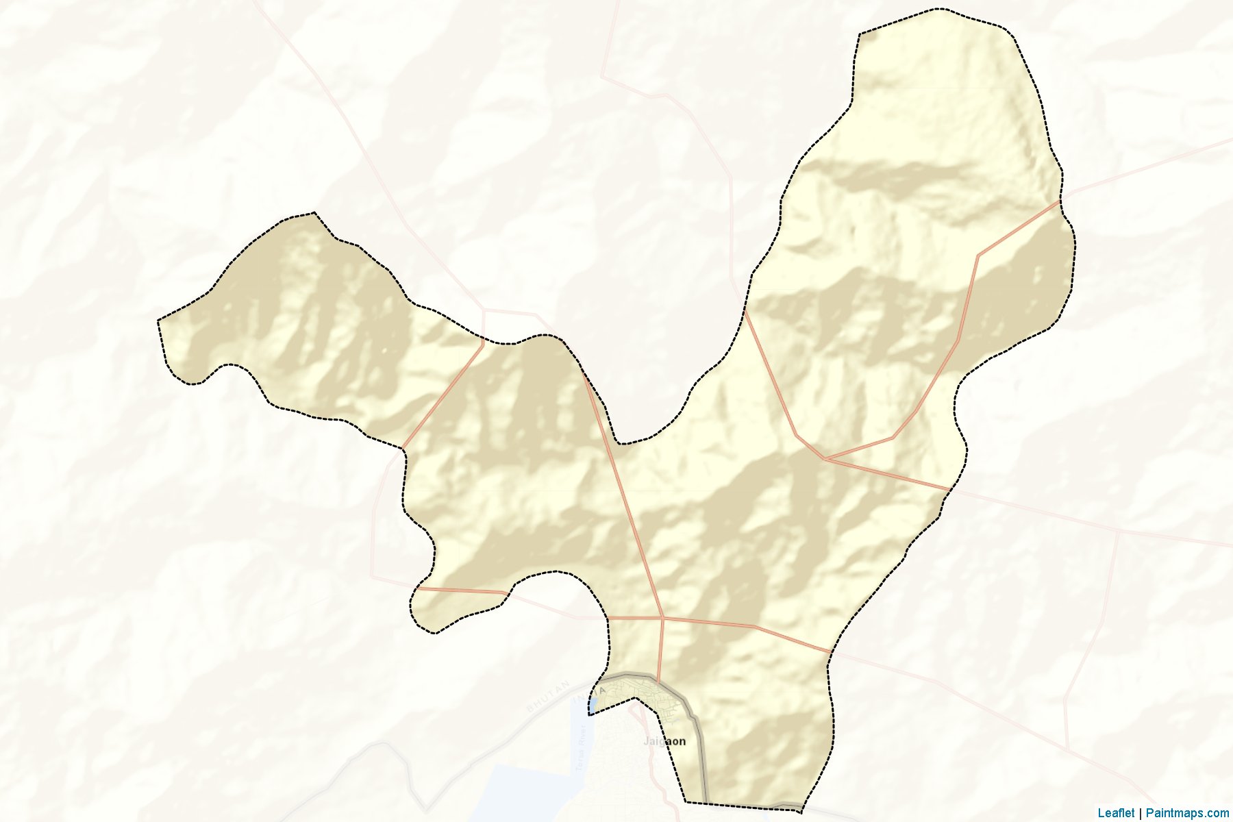 Phuentsholing (Chhukha) Map Cropping Samples-2