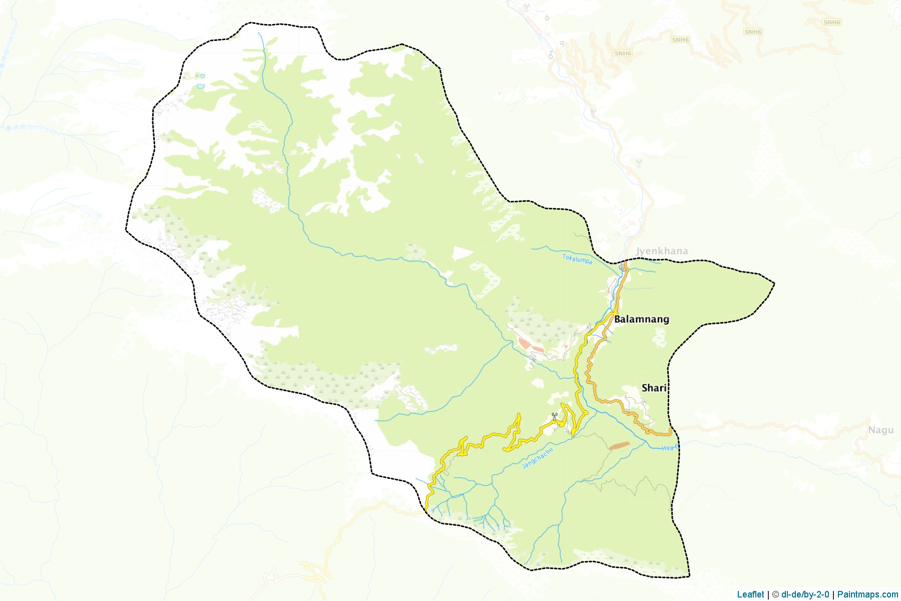 Muestras de recorte de mapas Sama (Ha)-1