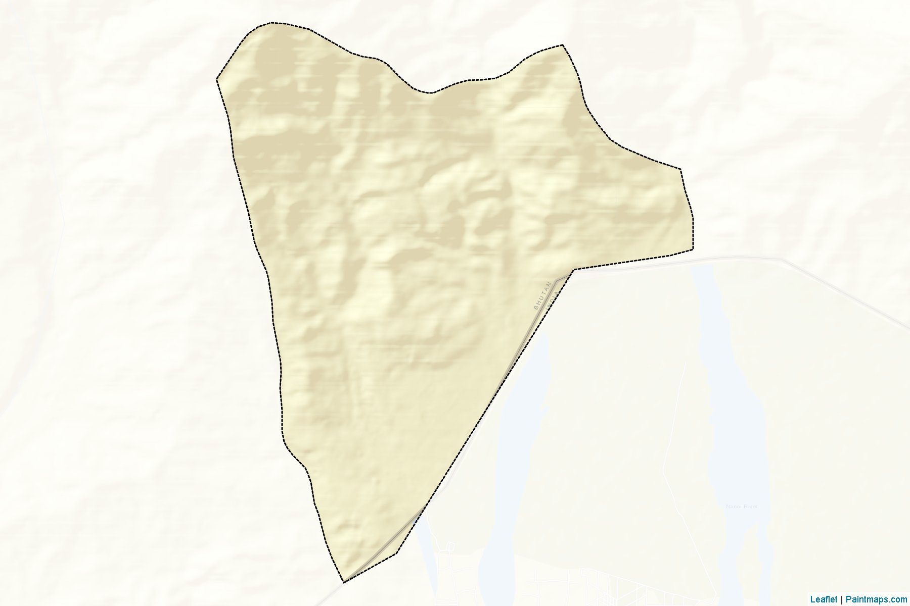 Muestras de recorte de mapas Samrang (Samdrup Jongkhar)-2