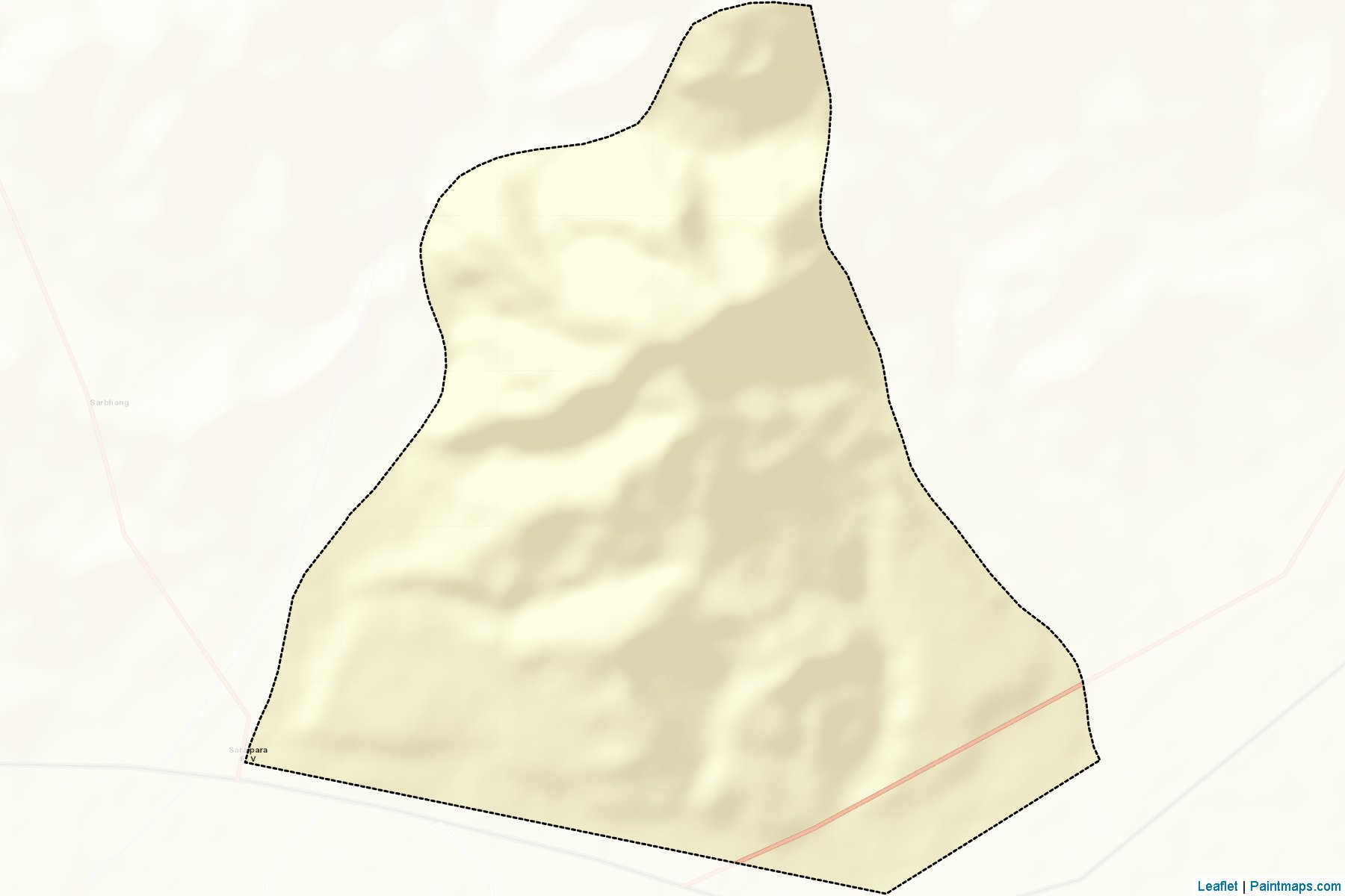 Muestras de recorte de mapas Shompangkha (Geylegphug)-2