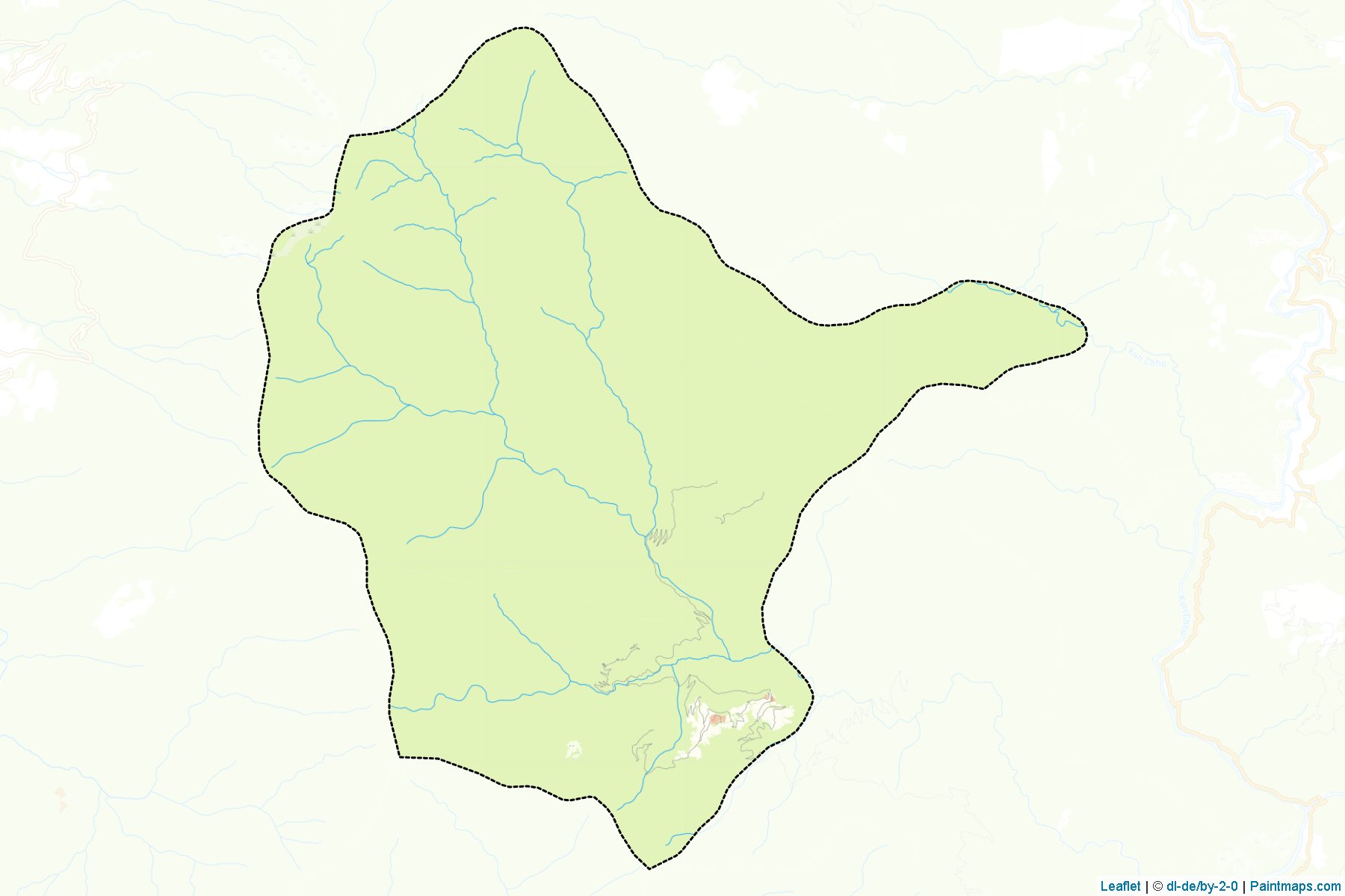 Muestras de recorte de mapas Silambi (Mongar)-1