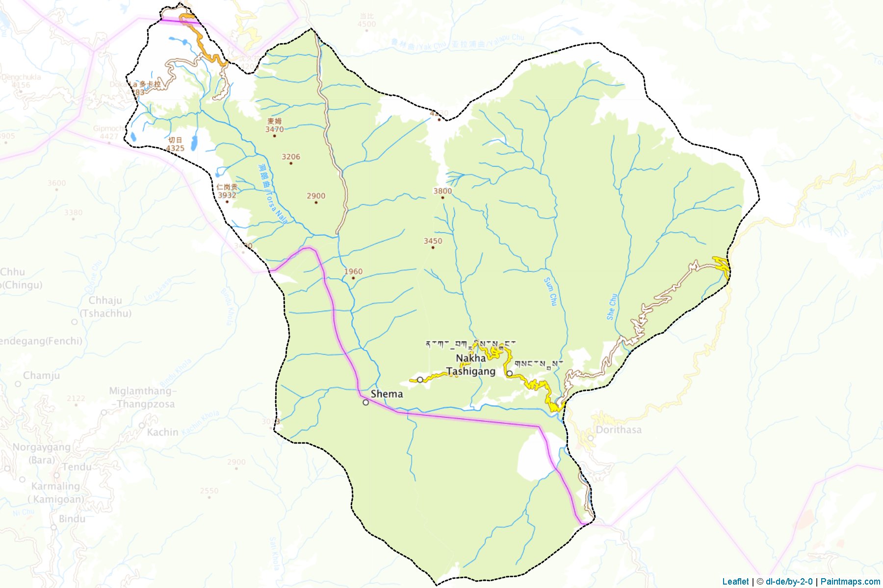 Sombey (Haa District) Haritası Örnekleri-1