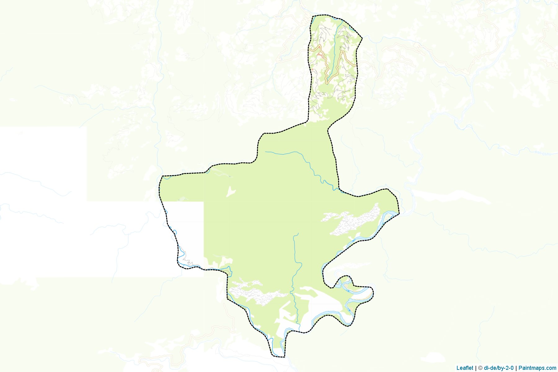 Muestras de recorte de mapas Tsendagang (Daga)-1