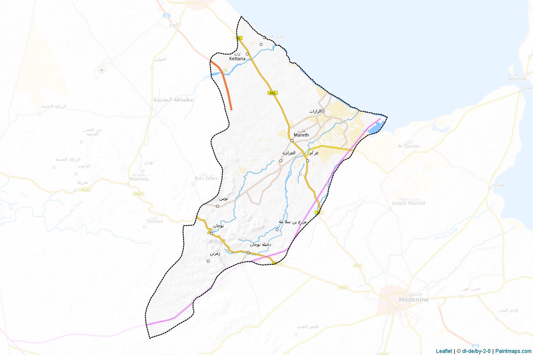 Muestras de recorte de mapas Mareth (Gabès)-1