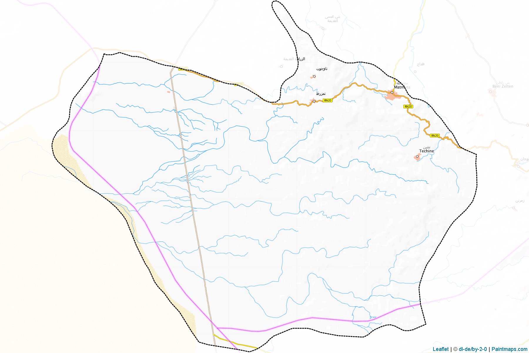 Muestras de recorte de mapas Matmata (Gabès)-1