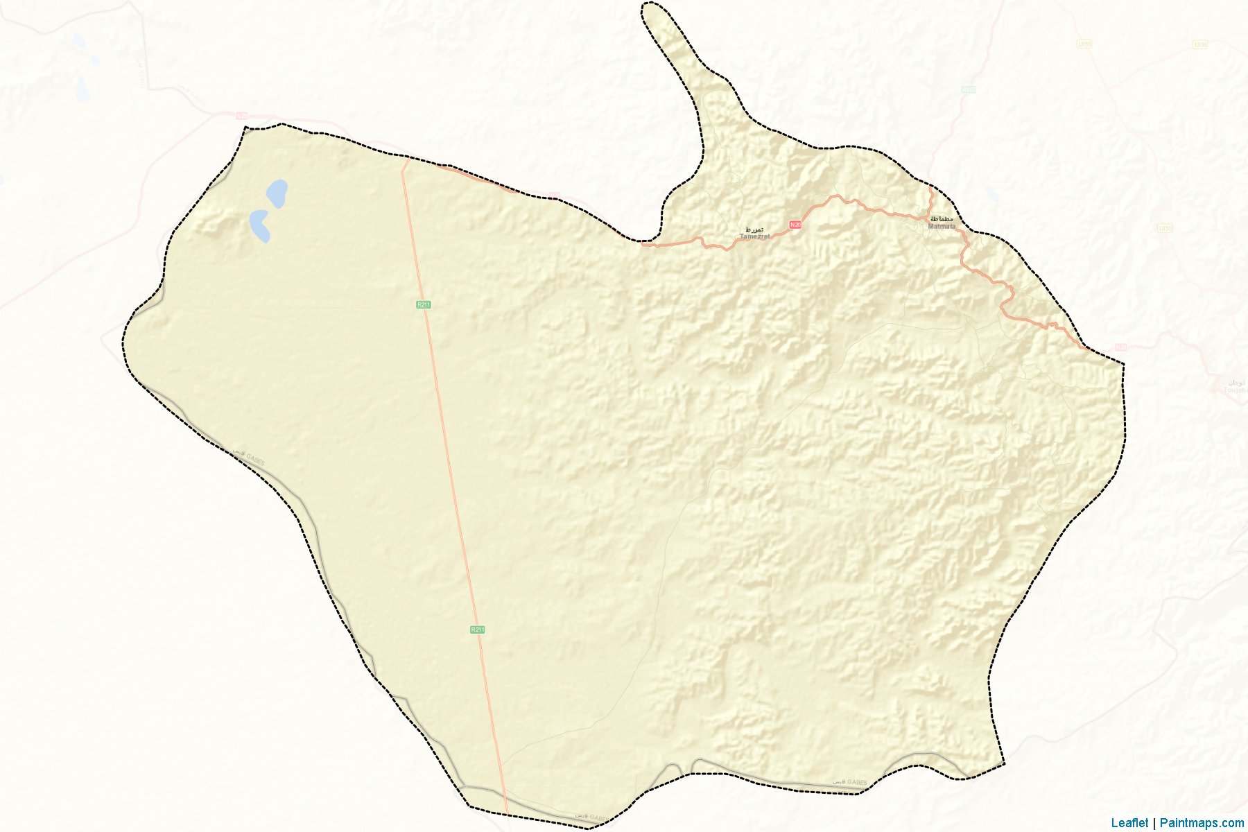 Muestras de recorte de mapas Matmata (Gabès)-2