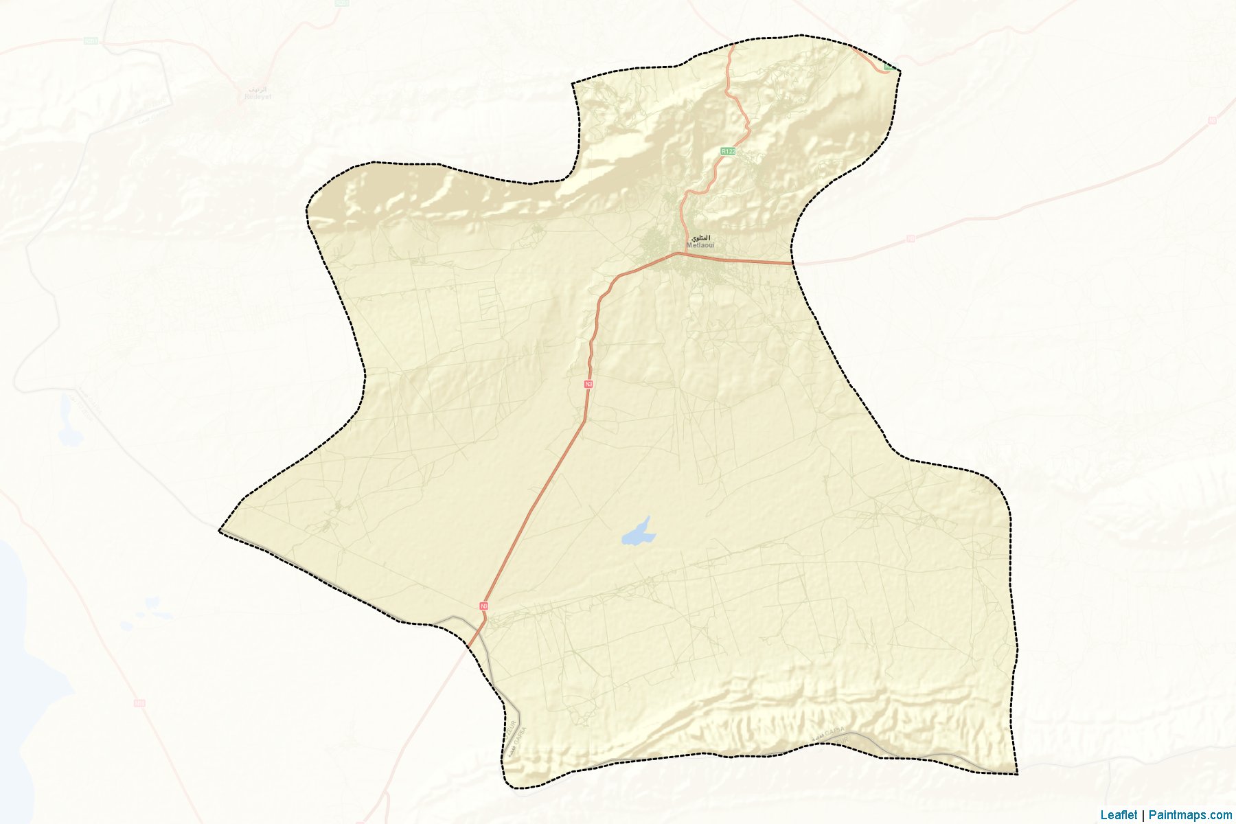 Muestras de recorte de mapas Metlaoui (Gafsa)-2