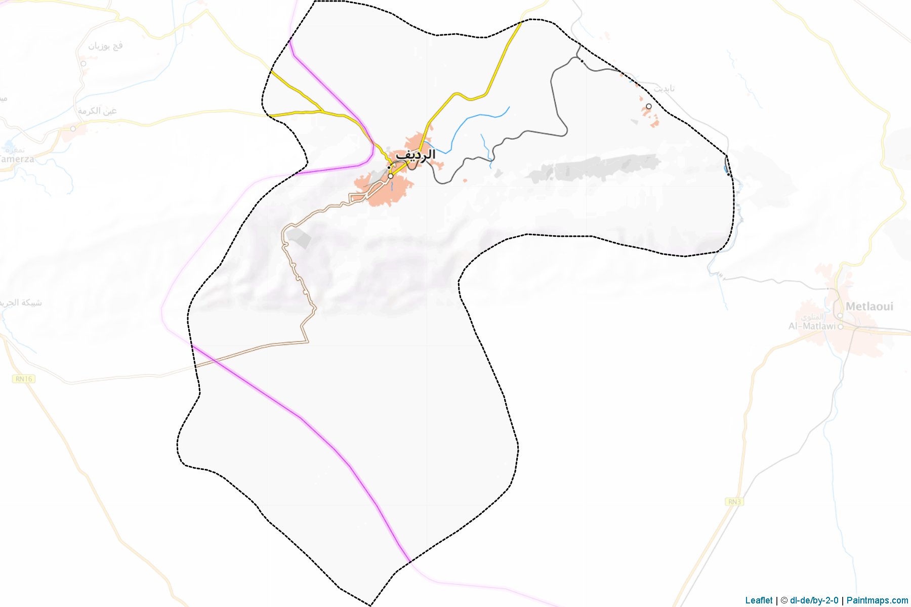 Redeyef (Gafsa) Map Cropping Samples-1