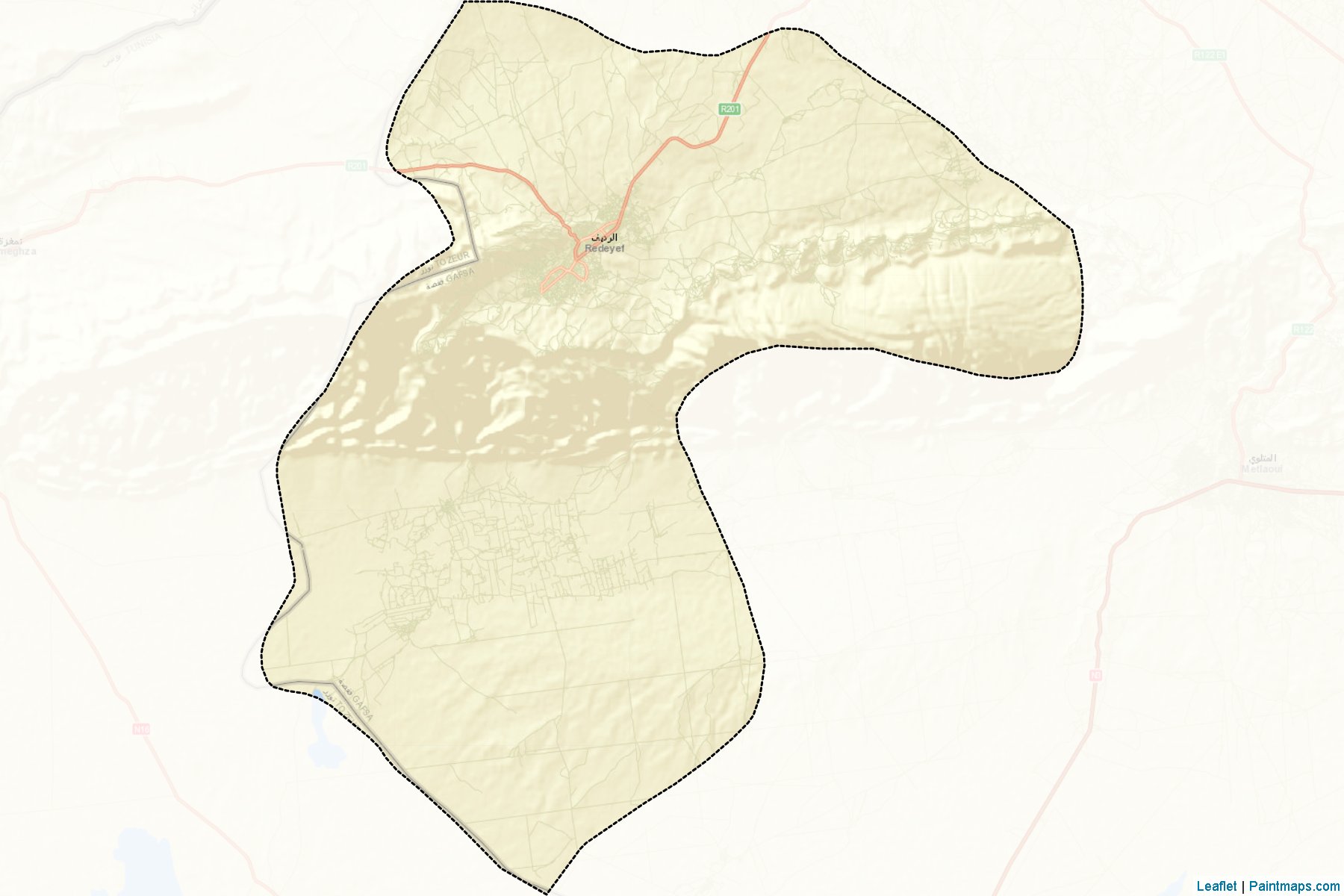 Redeyef (Gafsa) Map Cropping Samples-2