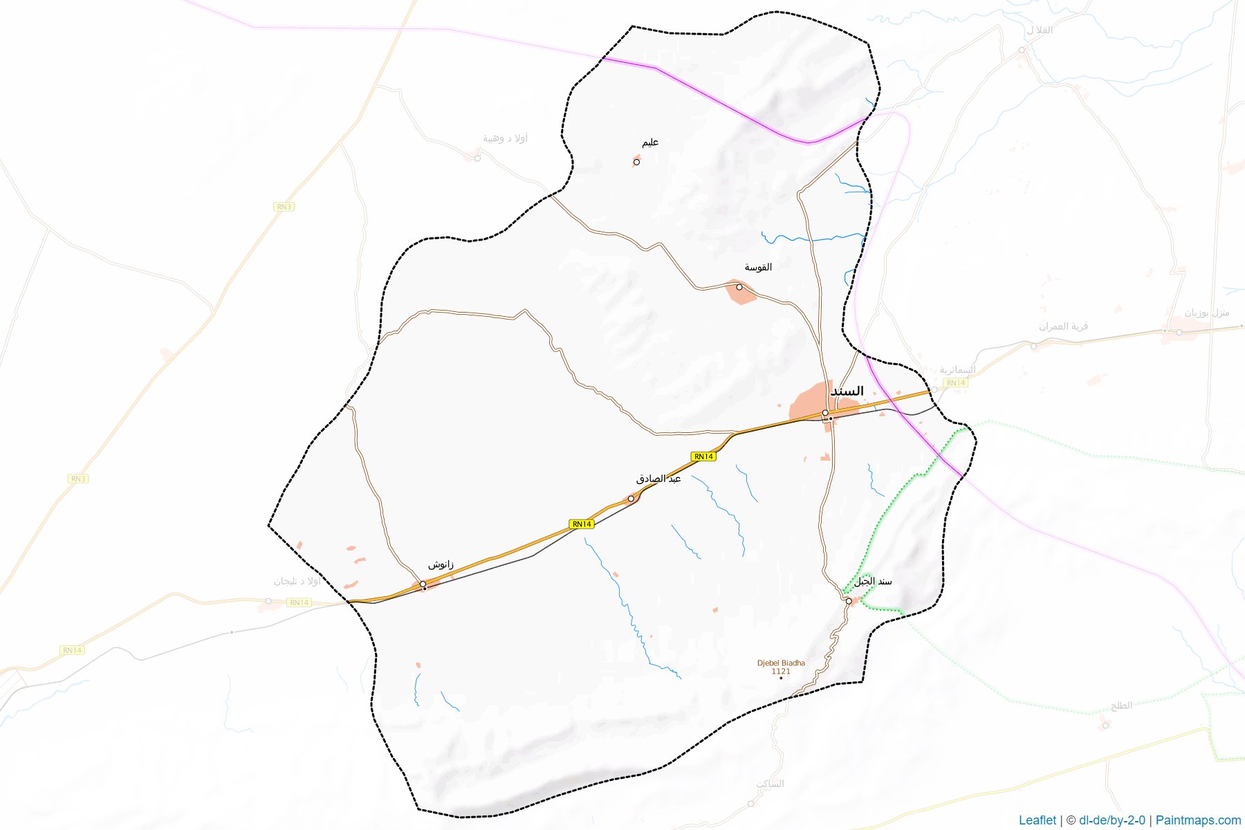 Muestras de recorte de mapas Sened (Gafsa)-1