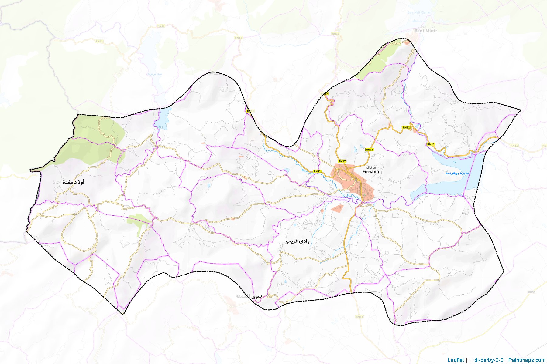 Fernana (Cendube ili) Haritası Örnekleri-1