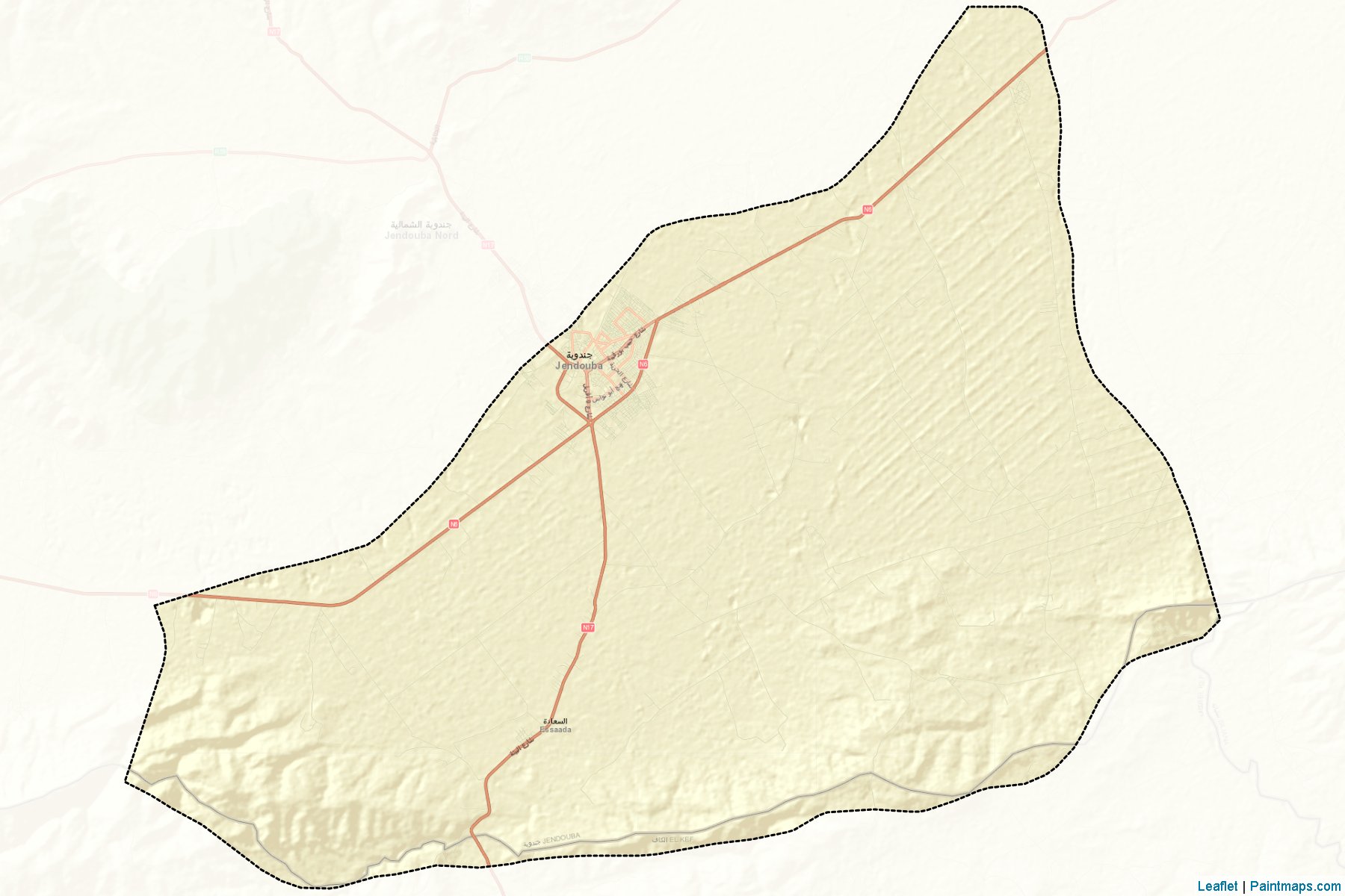 Jendouba Sud (Jendouba) Map Cropping Samples-2