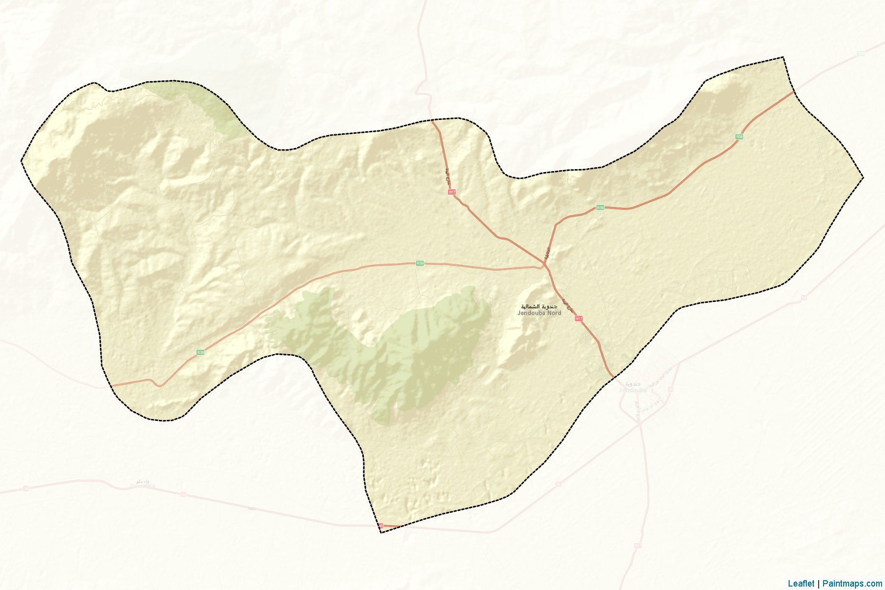 Jendouba Nord (Jendouba) Map Cropping Samples-2